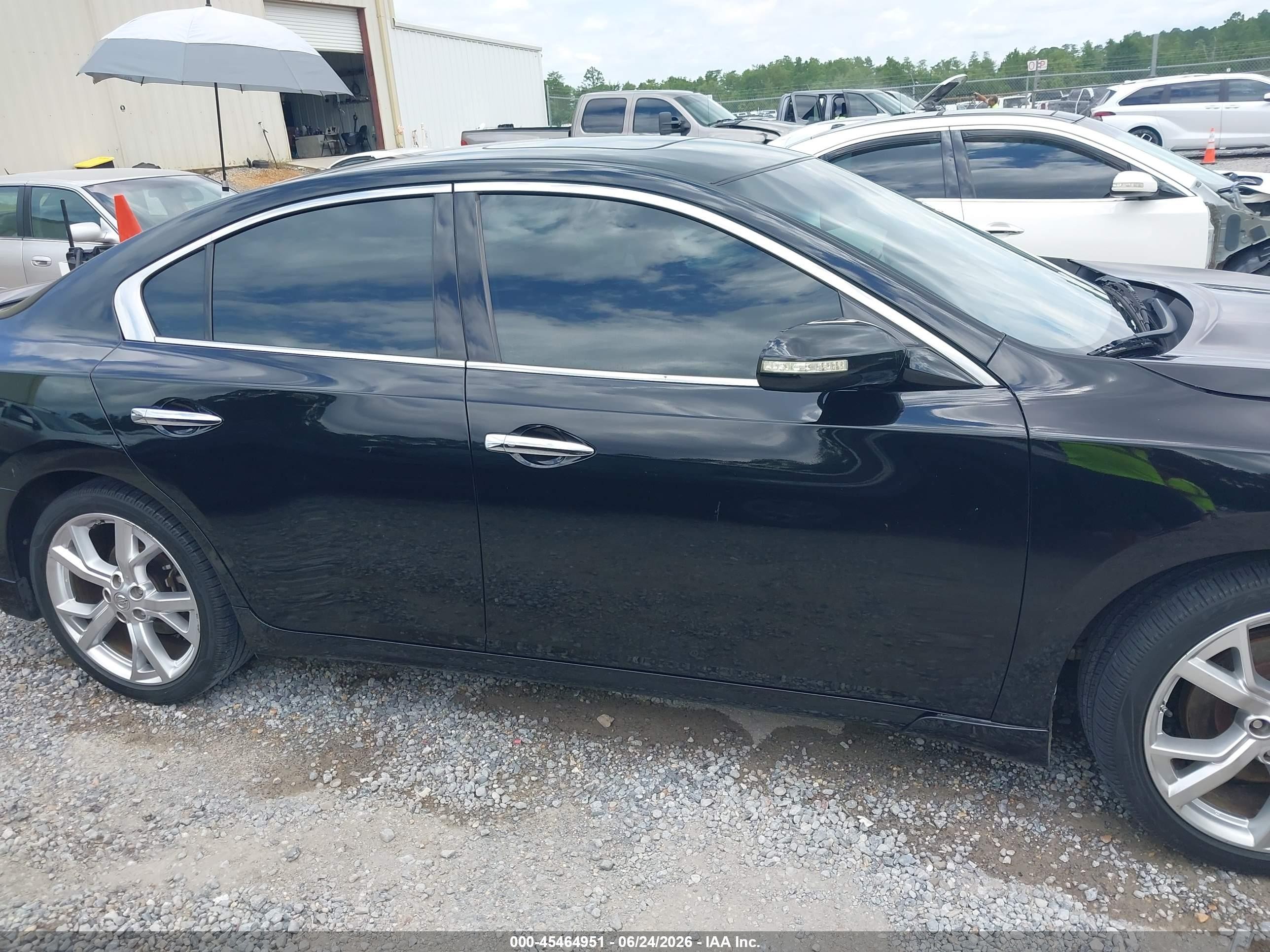 2012 Nissan Maxima 3.5 Sv Black vin: 1N4AA5AP5CC870541