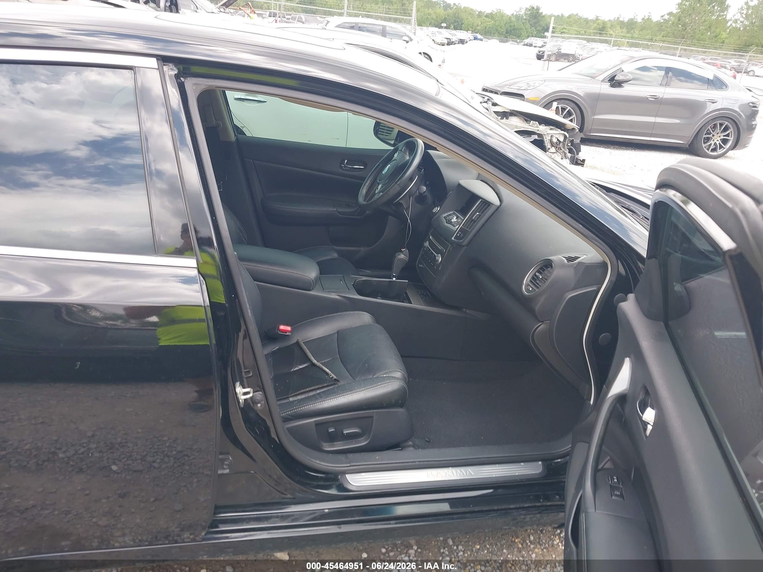 2012 Nissan Maxima 3.5 Sv Black vin: 1N4AA5AP5CC870541