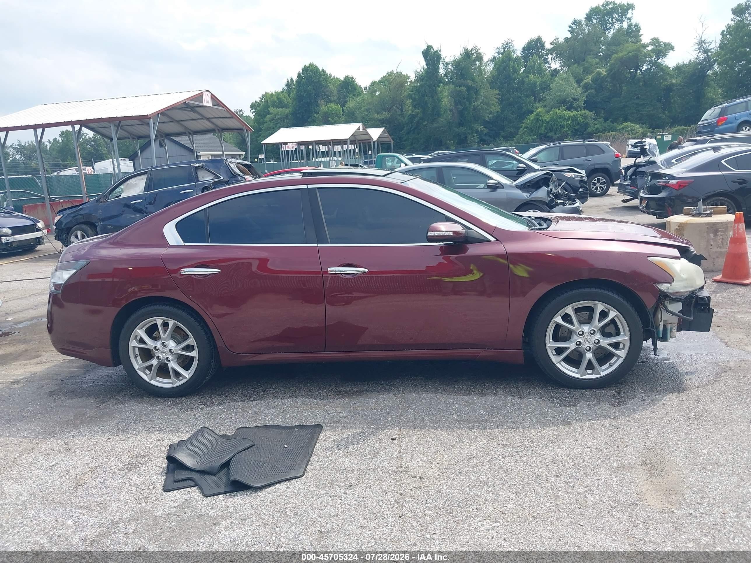 2013 Nissan Maxima 3.5 Sv Burgundy vin: 1N4AA5AP5DC805609