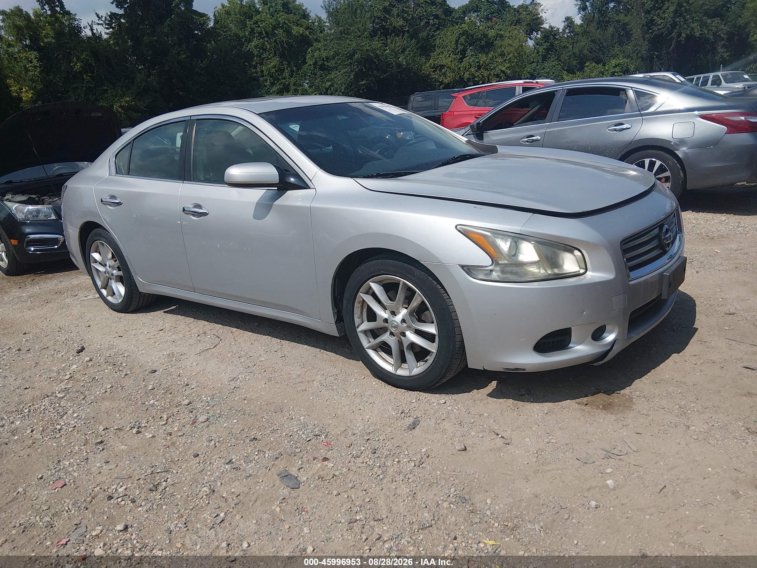 2013 Nissan Maxima 3.5 S Серебряный vin: 1N4AA5AP5DC817520