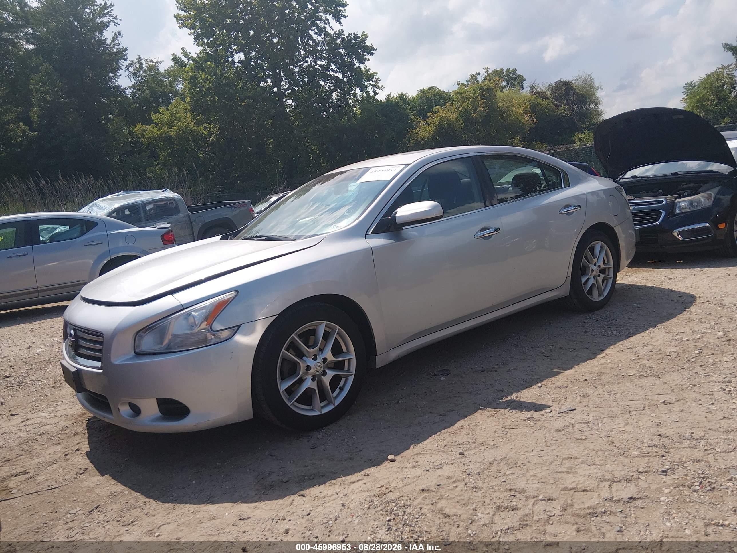 2013 Nissan Maxima 3.5 S Серебряный vin: 1N4AA5AP5DC817520