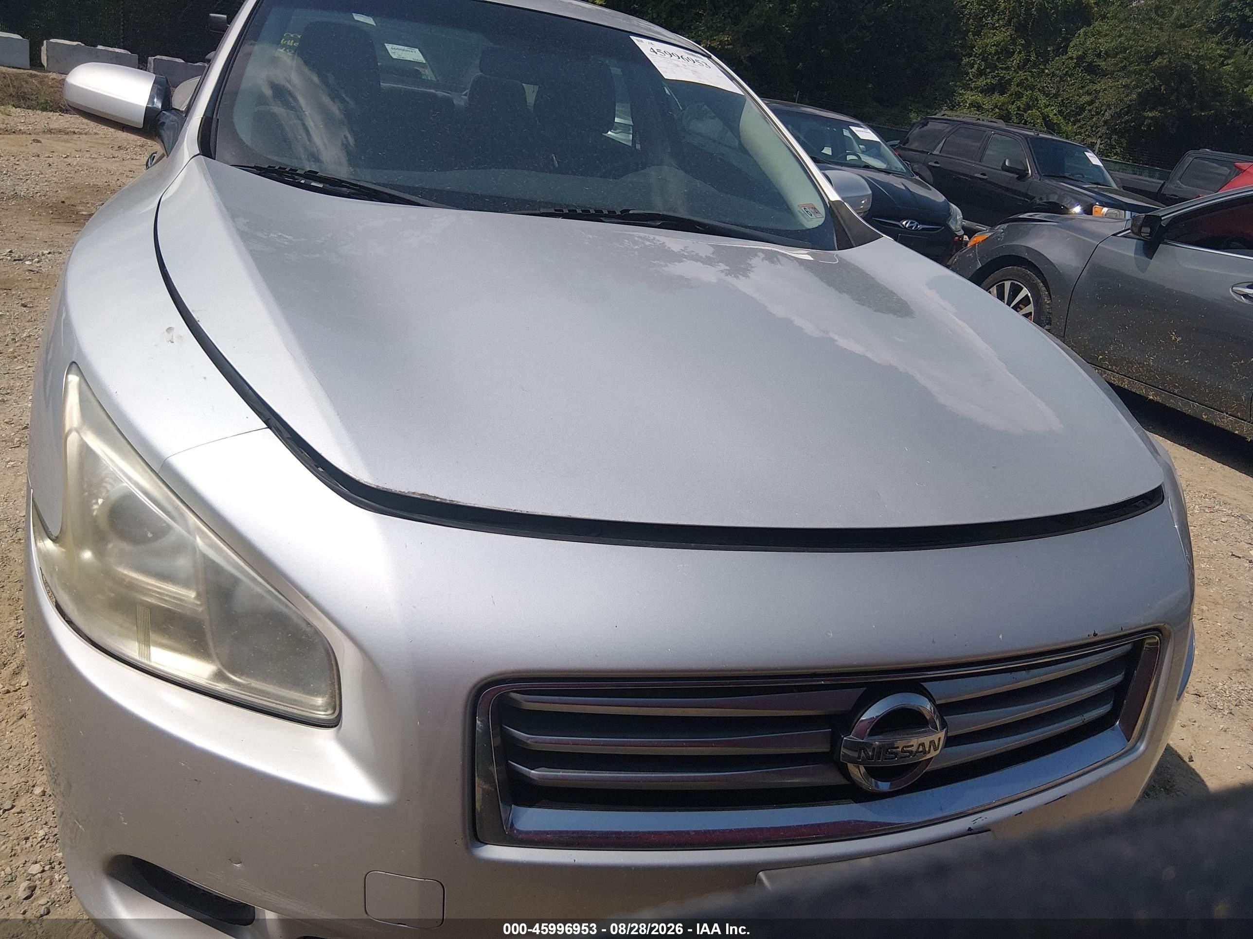2013 Nissan Maxima 3.5 S Серебряный vin: 1N4AA5AP5DC817520