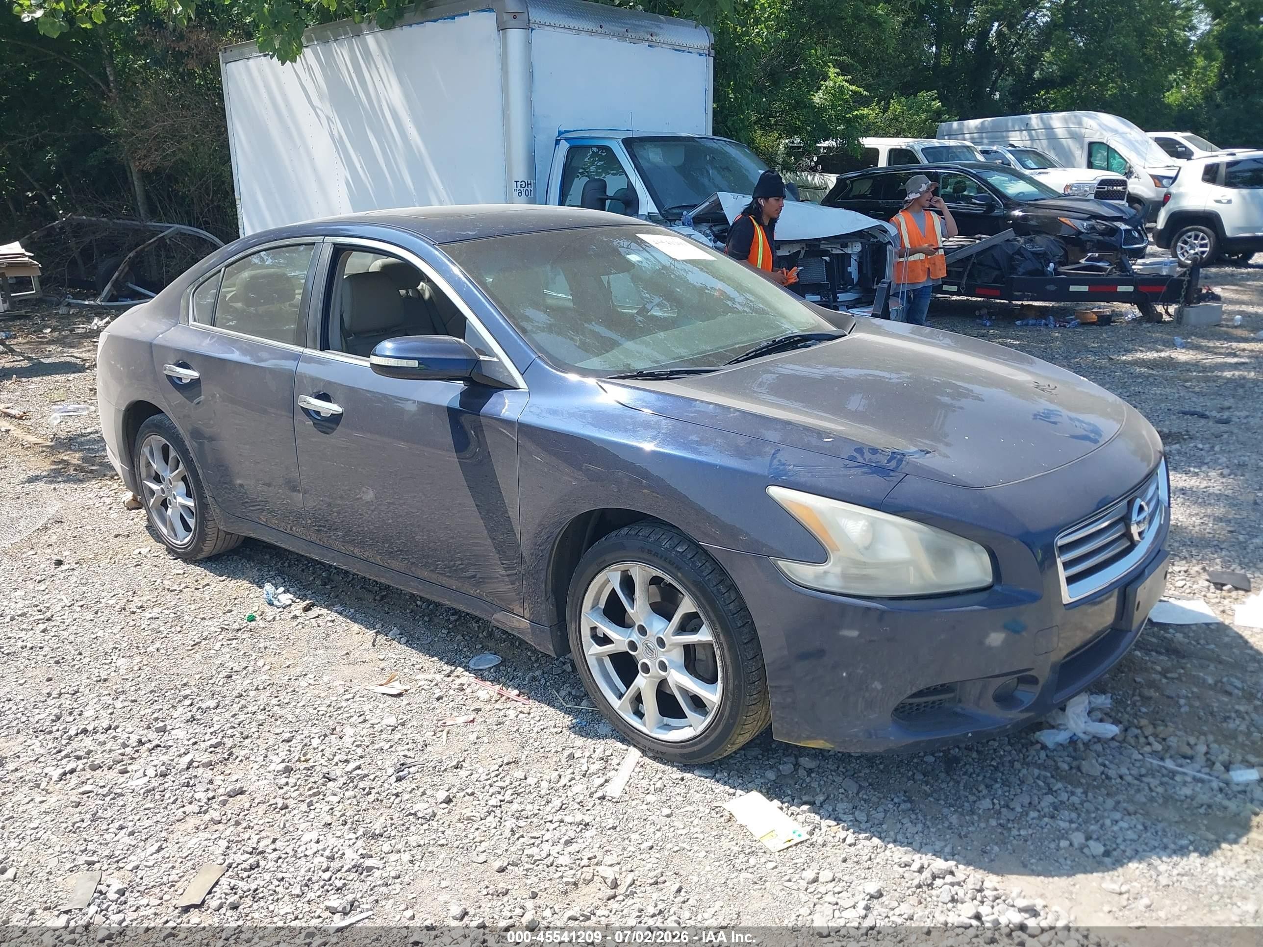 2013 Nissan Maxima 3.5 Sv Blue vin: 1N4AA5AP5DC821647