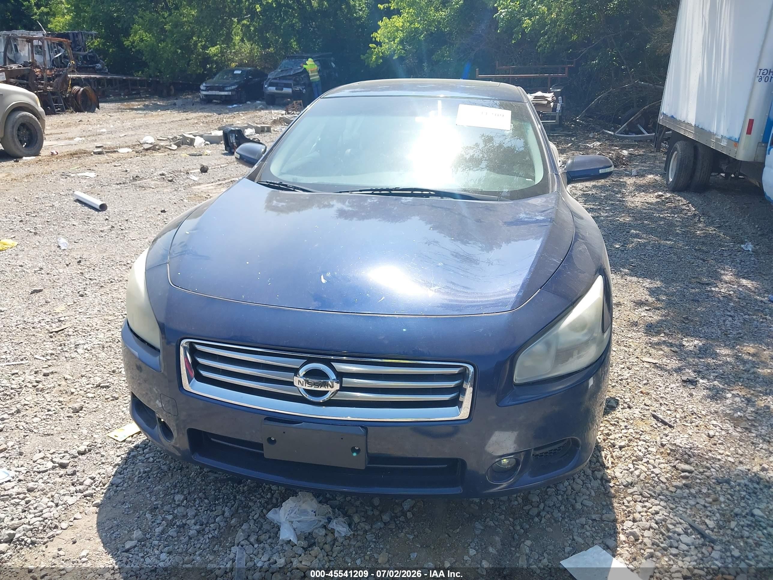 2013 Nissan Maxima 3.5 Sv Blue vin: 1N4AA5AP5DC821647