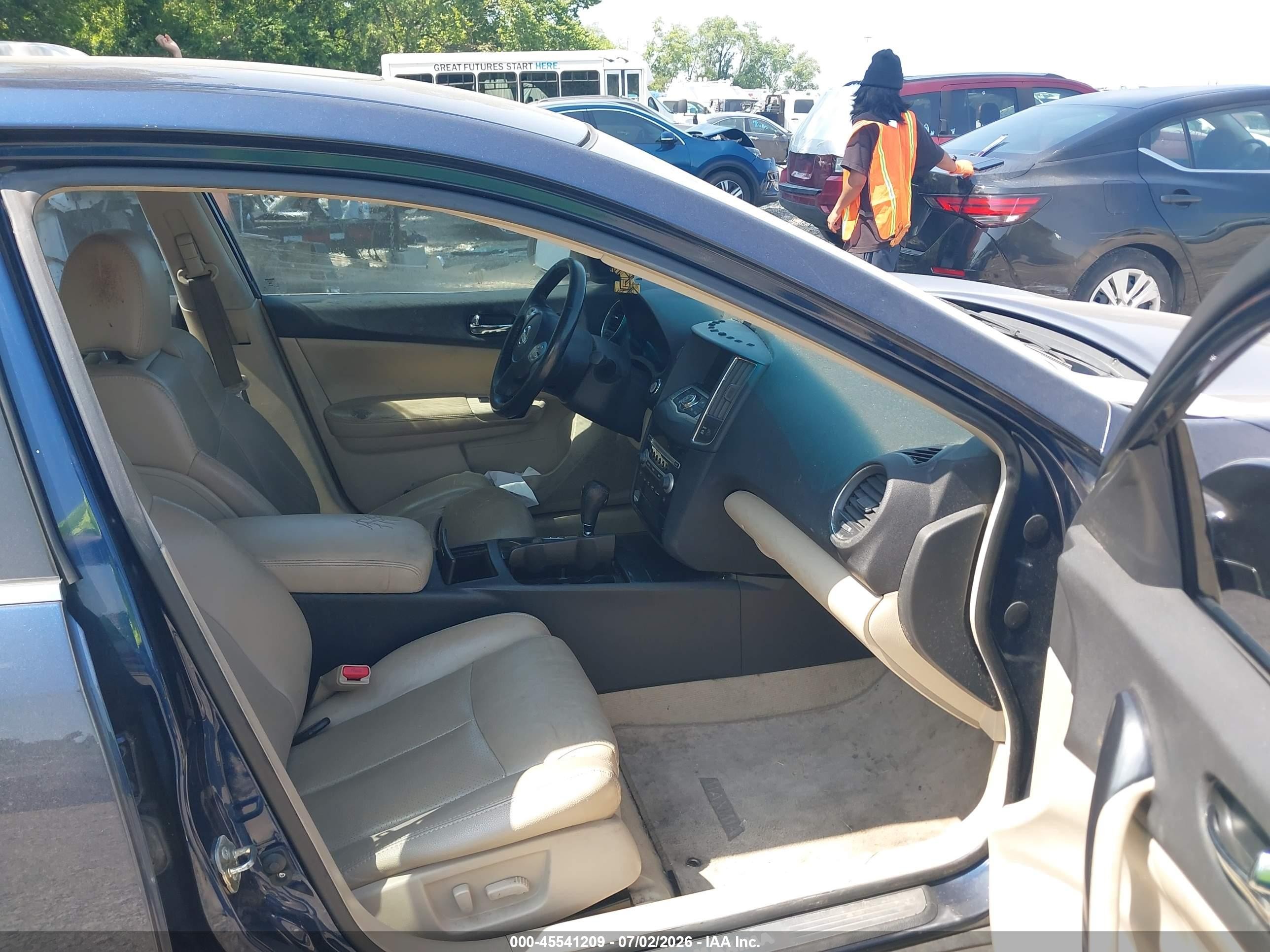 2013 Nissan Maxima 3.5 Sv Blue vin: 1N4AA5AP5DC821647