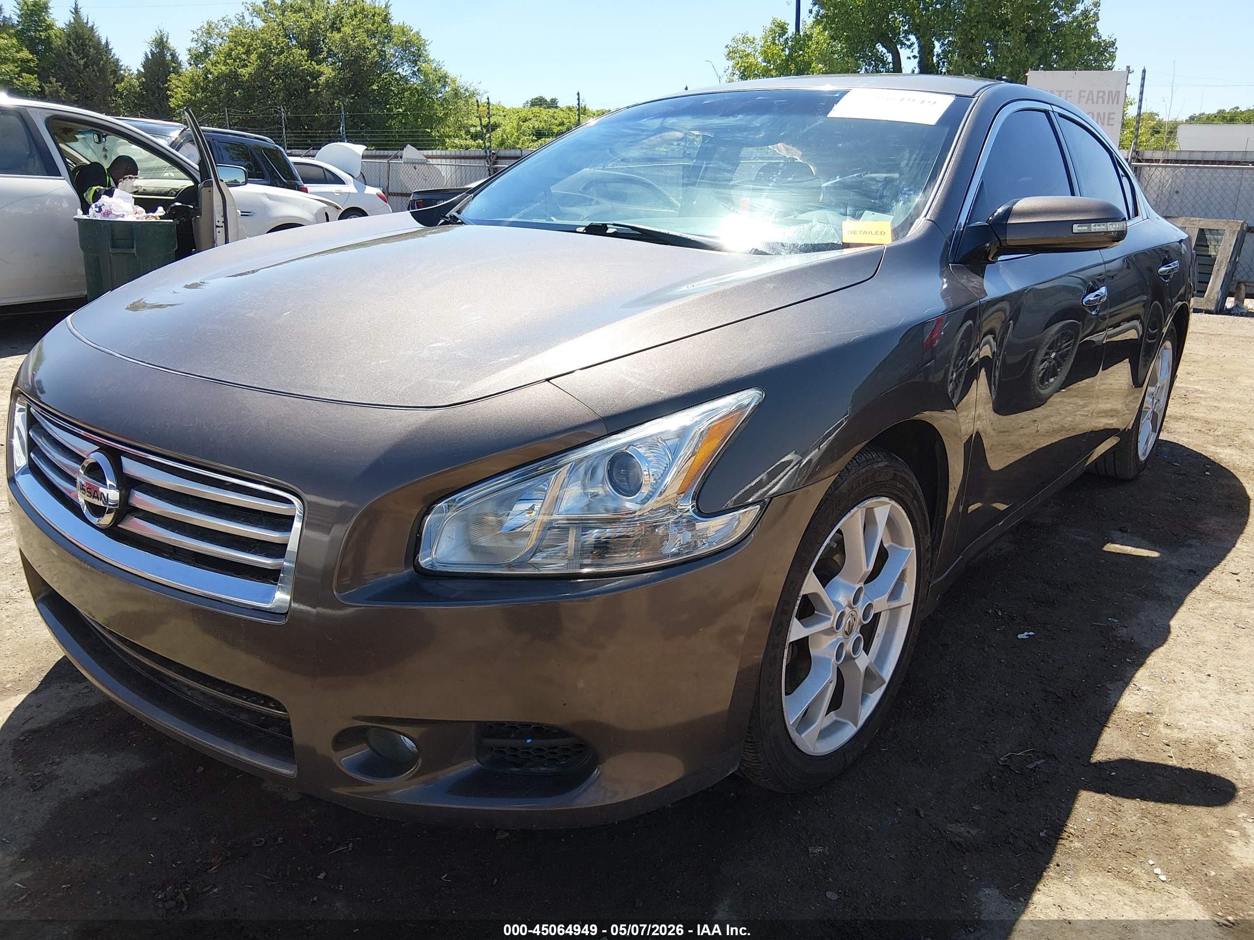 2013 Nissan Maxima 3.5 Sv Gray vin: 1N4AA5AP5DC825150