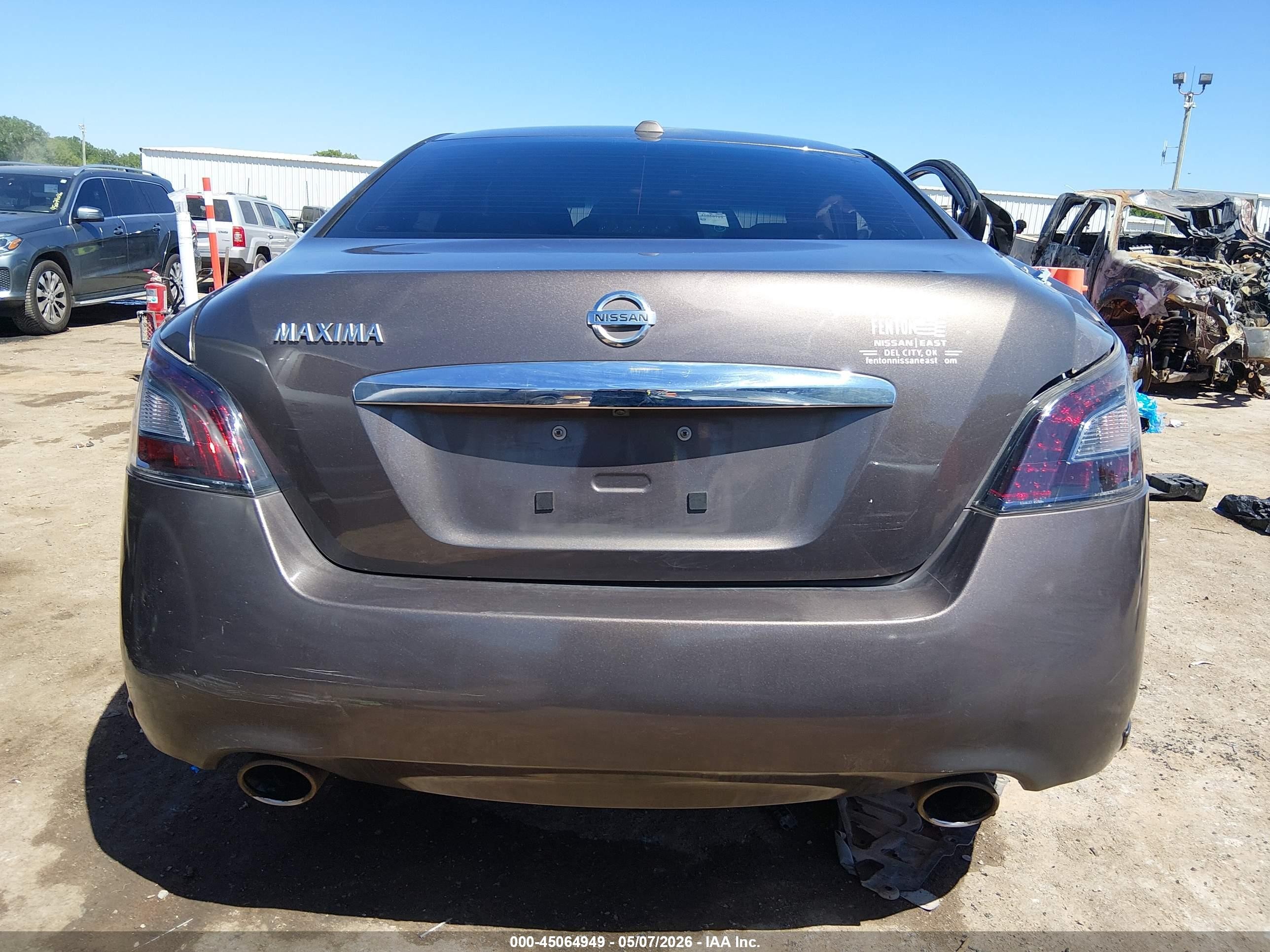 2013 Nissan Maxima 3.5 Sv Gray vin: 1N4AA5AP5DC825150