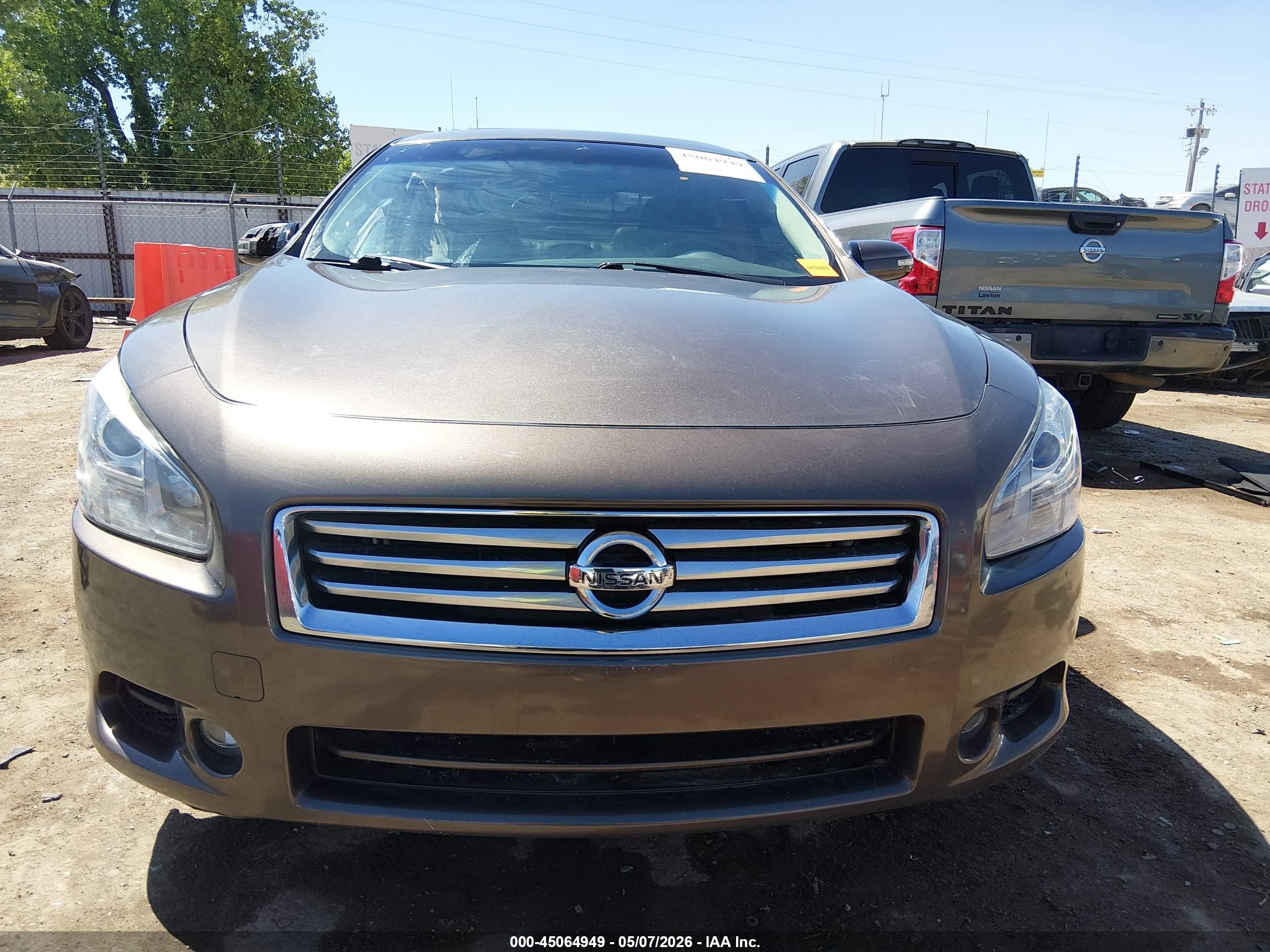 2013 Nissan Maxima 3.5 Sv Gray vin: 1N4AA5AP5DC825150