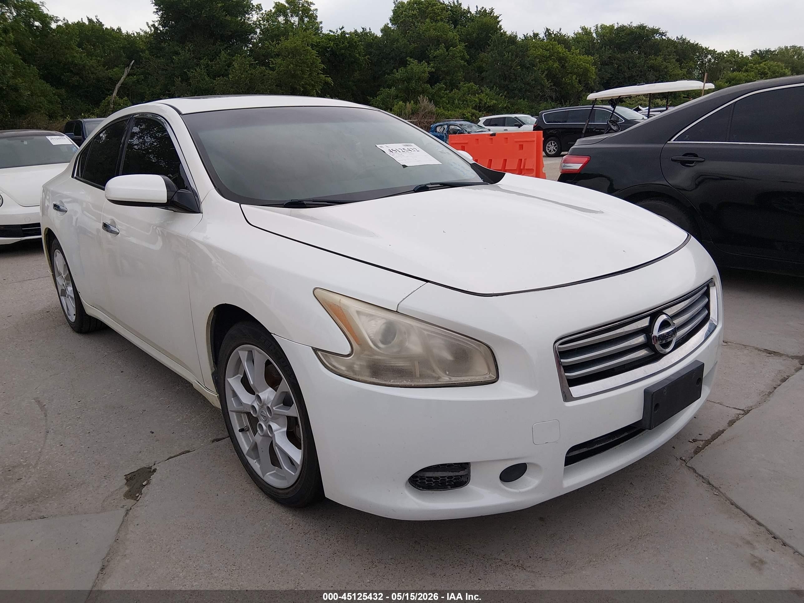 2013 Nissan Maxima 3.5 S Cream vin: 1N4AA5AP5DC825973