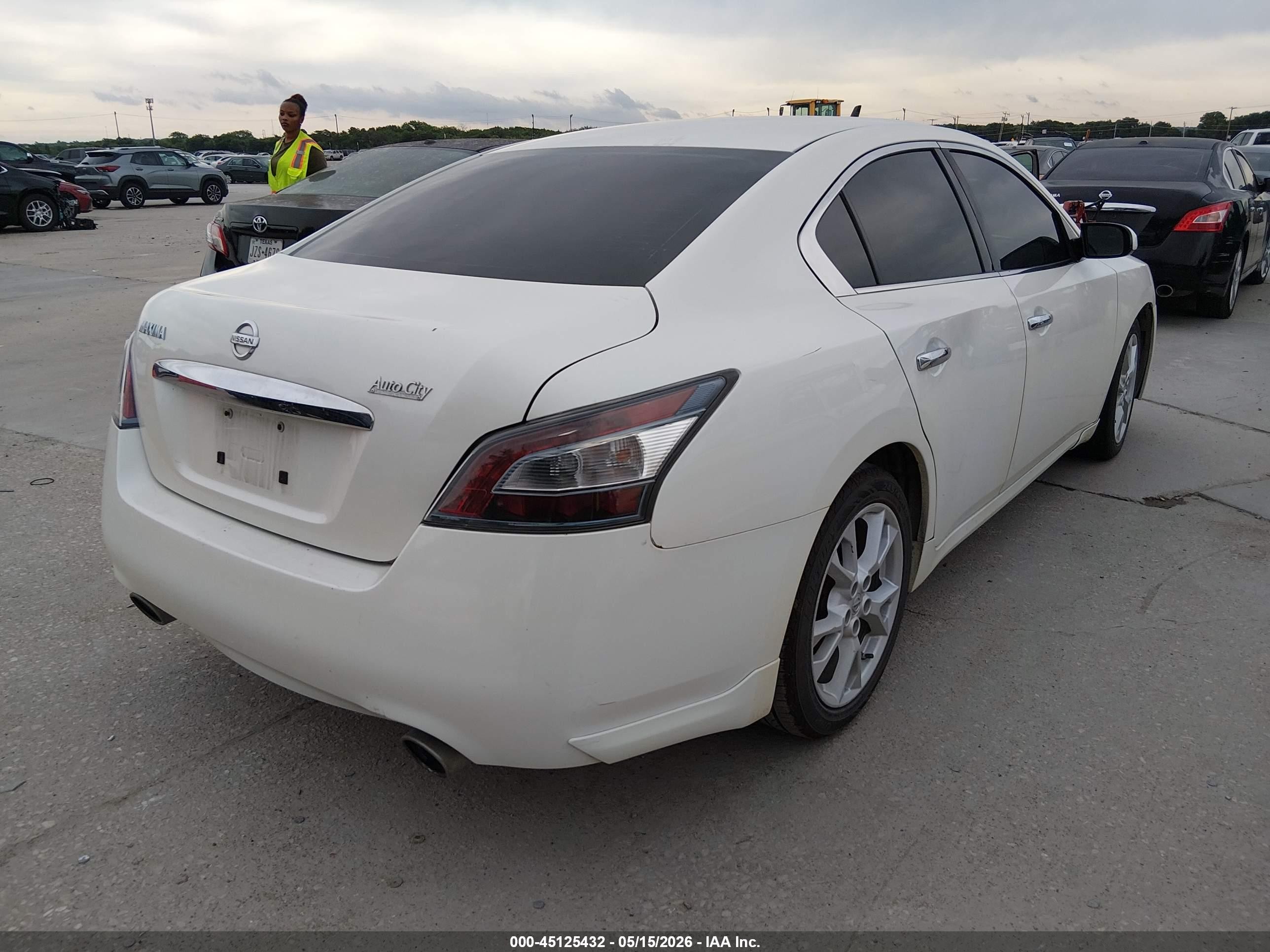 2013 Nissan Maxima 3.5 S Cream vin: 1N4AA5AP5DC825973
