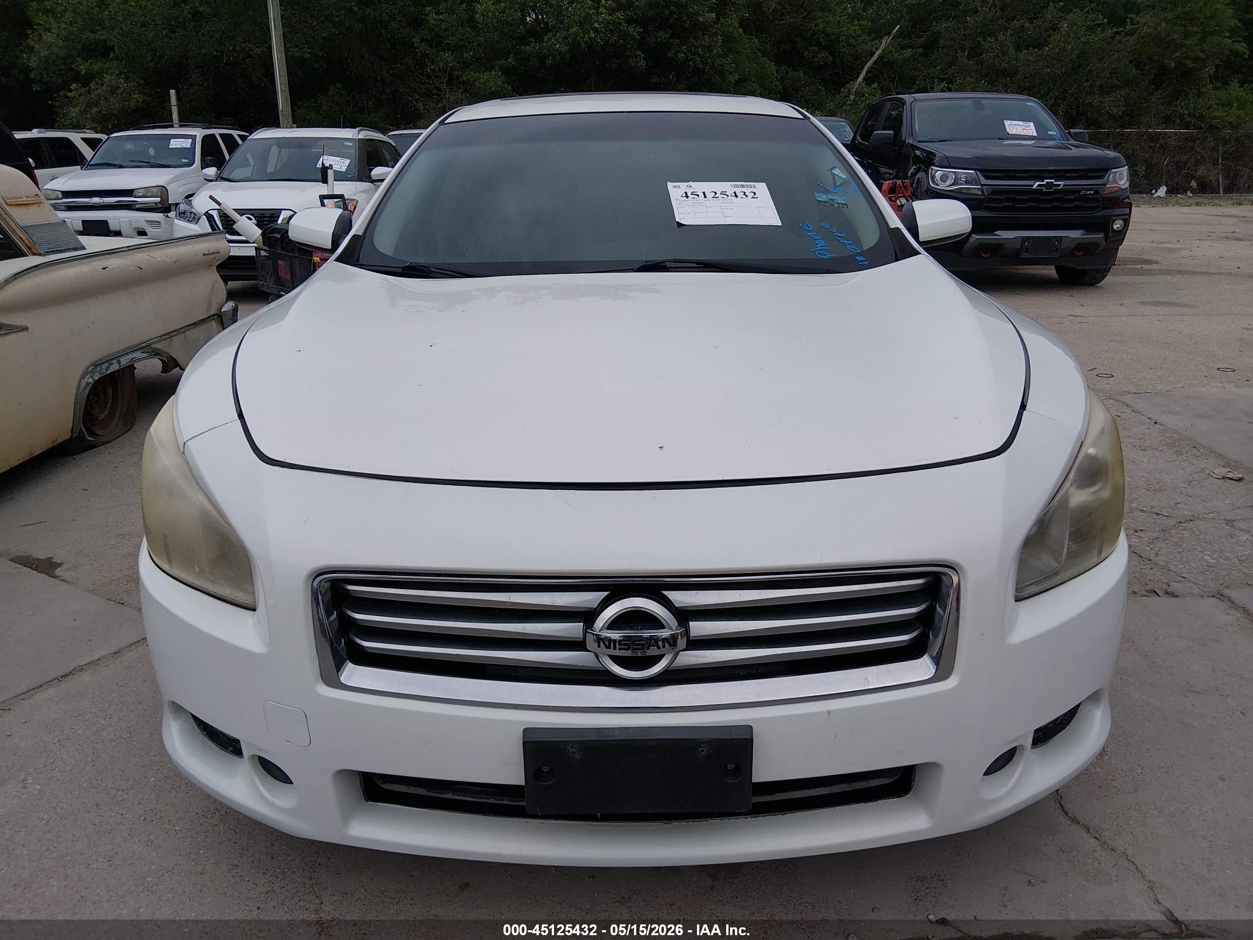 2013 Nissan Maxima 3.5 S Cream vin: 1N4AA5AP5DC825973