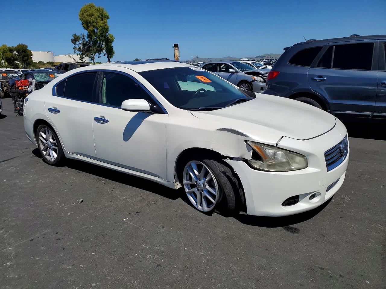 2013 Nissan Maxima 3.5 S White vin: 1N4AA5AP5DC829781