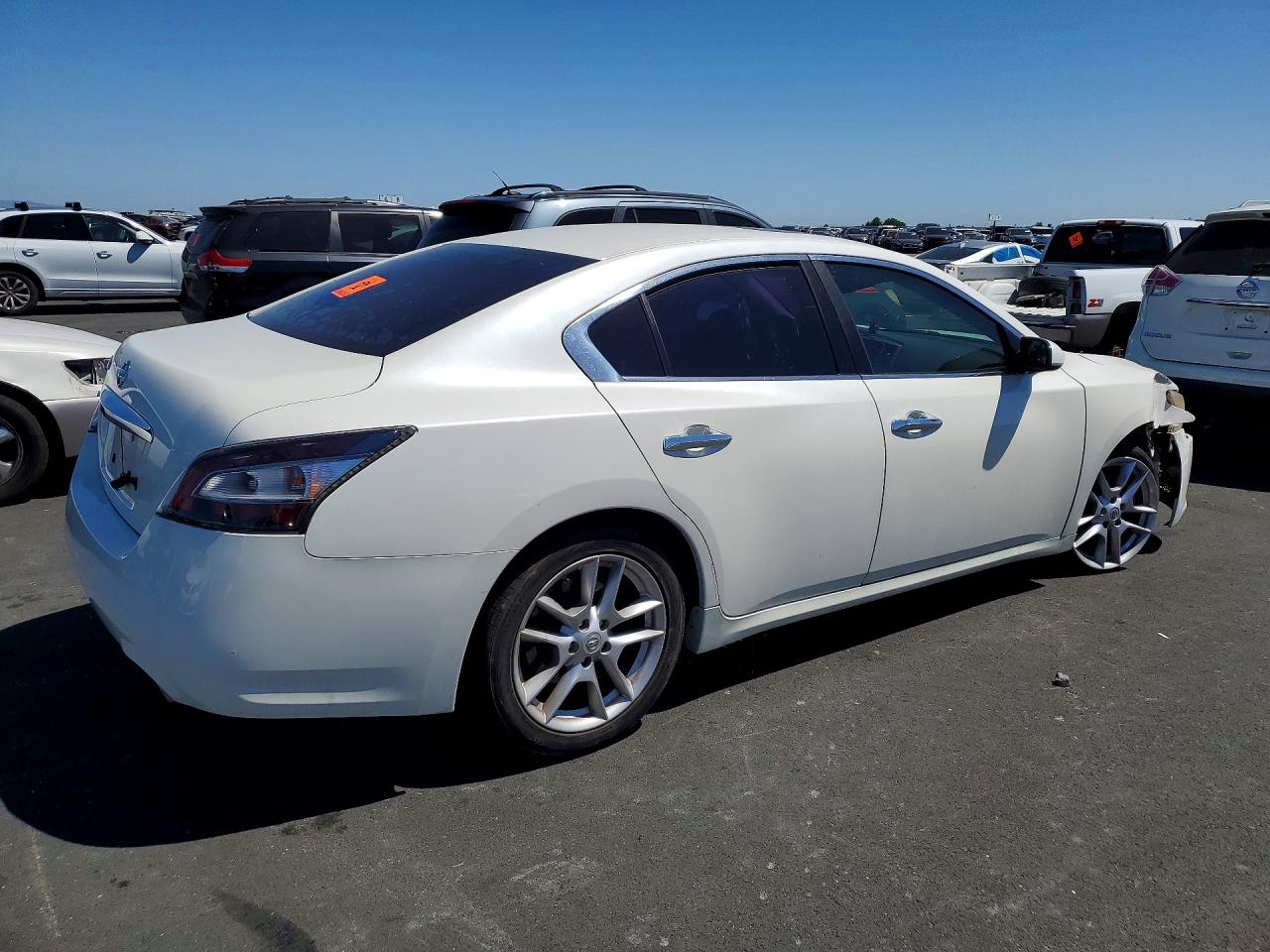 2013 Nissan Maxima 3.5 S White vin: 1N4AA5AP5DC829781