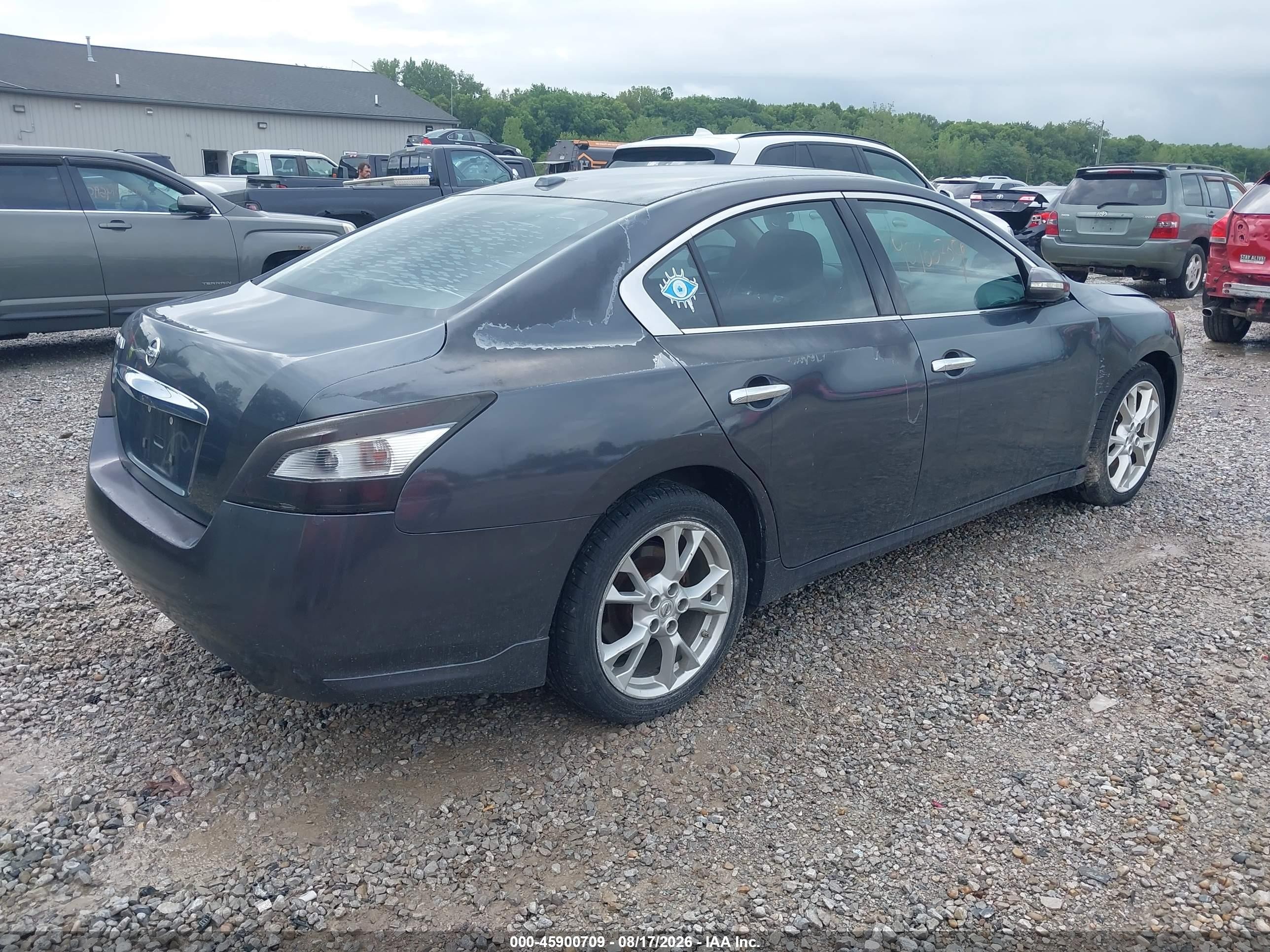 2013 Nissan Maxima 3.5 Sv Blue vin: 1N4AA5AP5DC834303