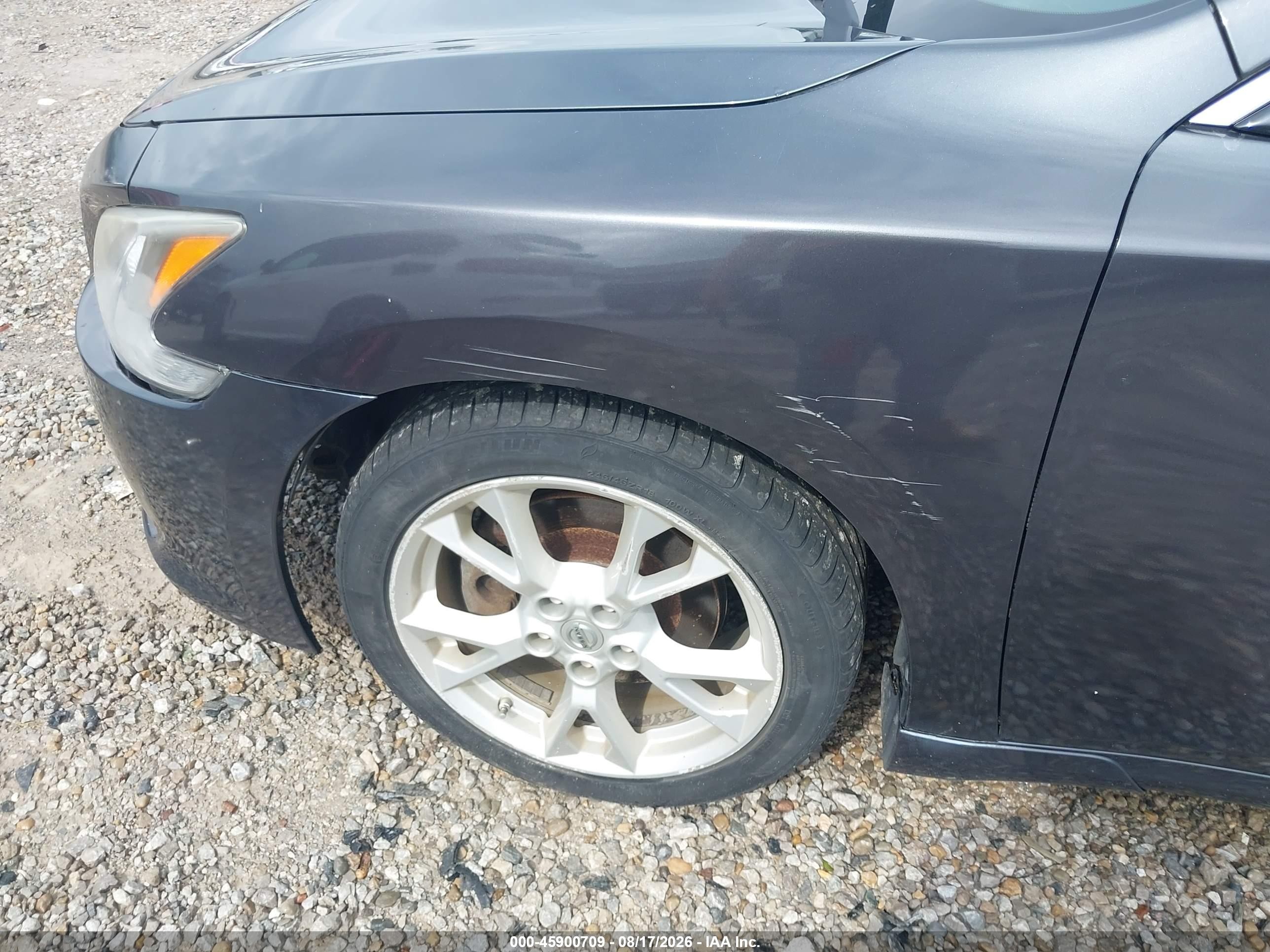 2013 Nissan Maxima 3.5 Sv Blue vin: 1N4AA5AP5DC834303