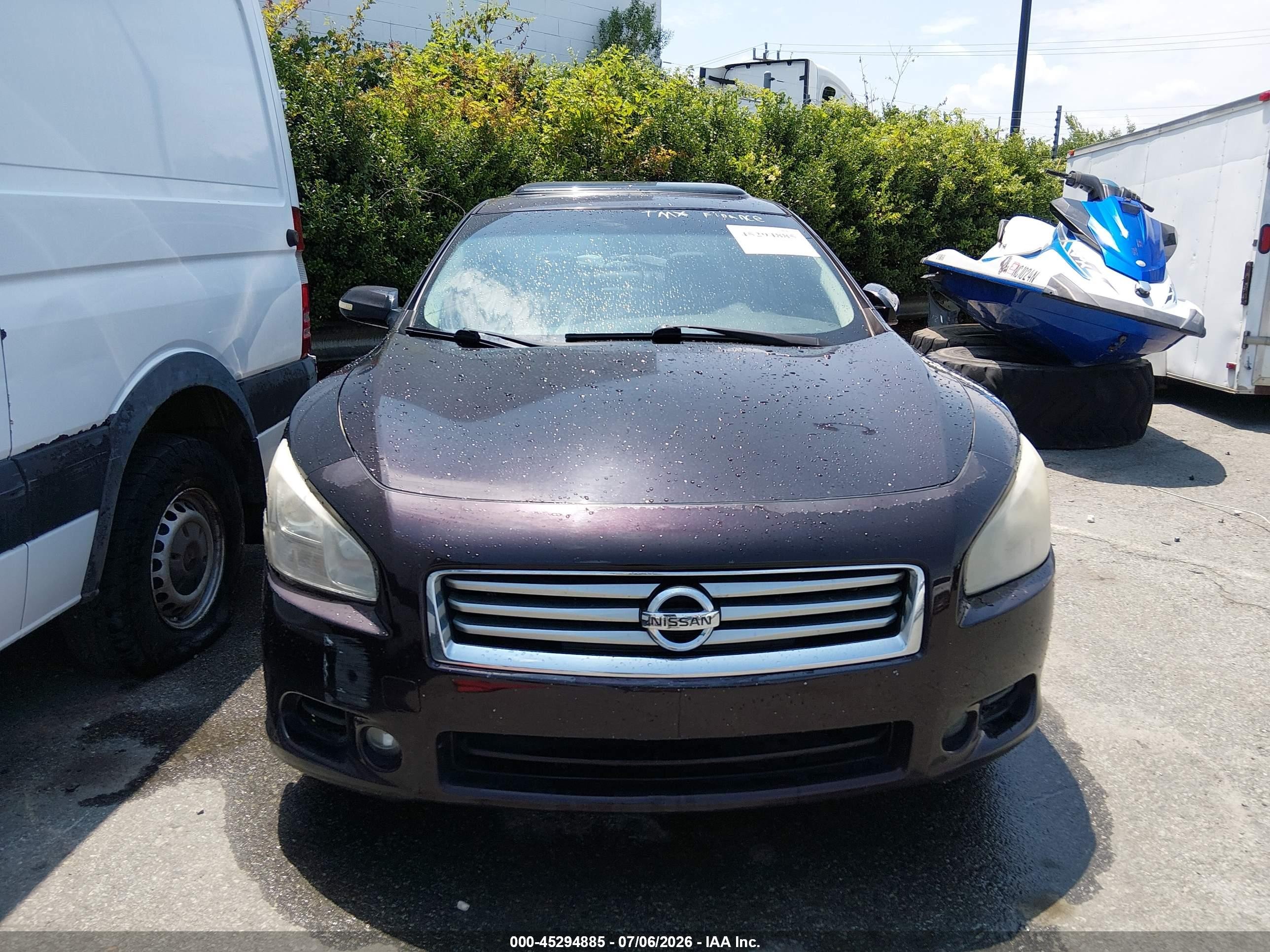 2013 Nissan Maxima 3.5 Sv Фиолетовый vin: 1N4AA5AP5DC835838