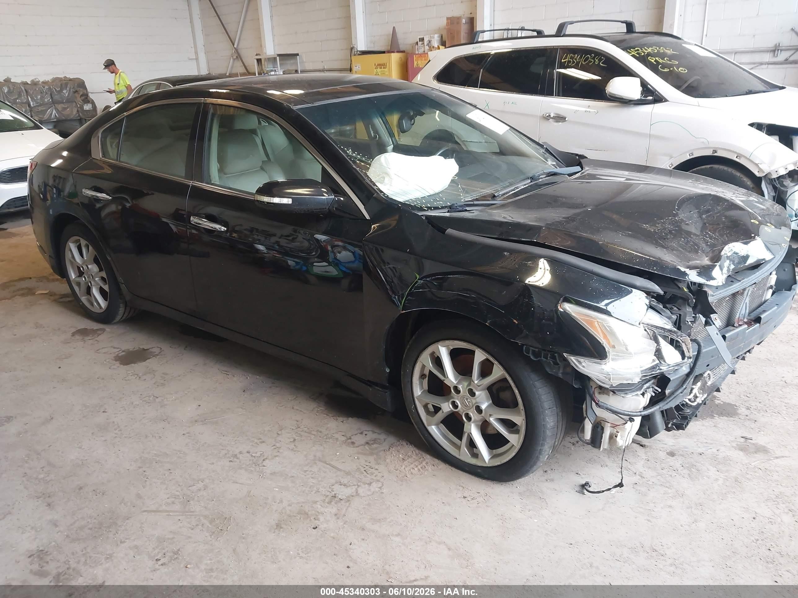 2013 Nissan Maxima 3.5 Sv Black vin: 1N4AA5AP5DC842952