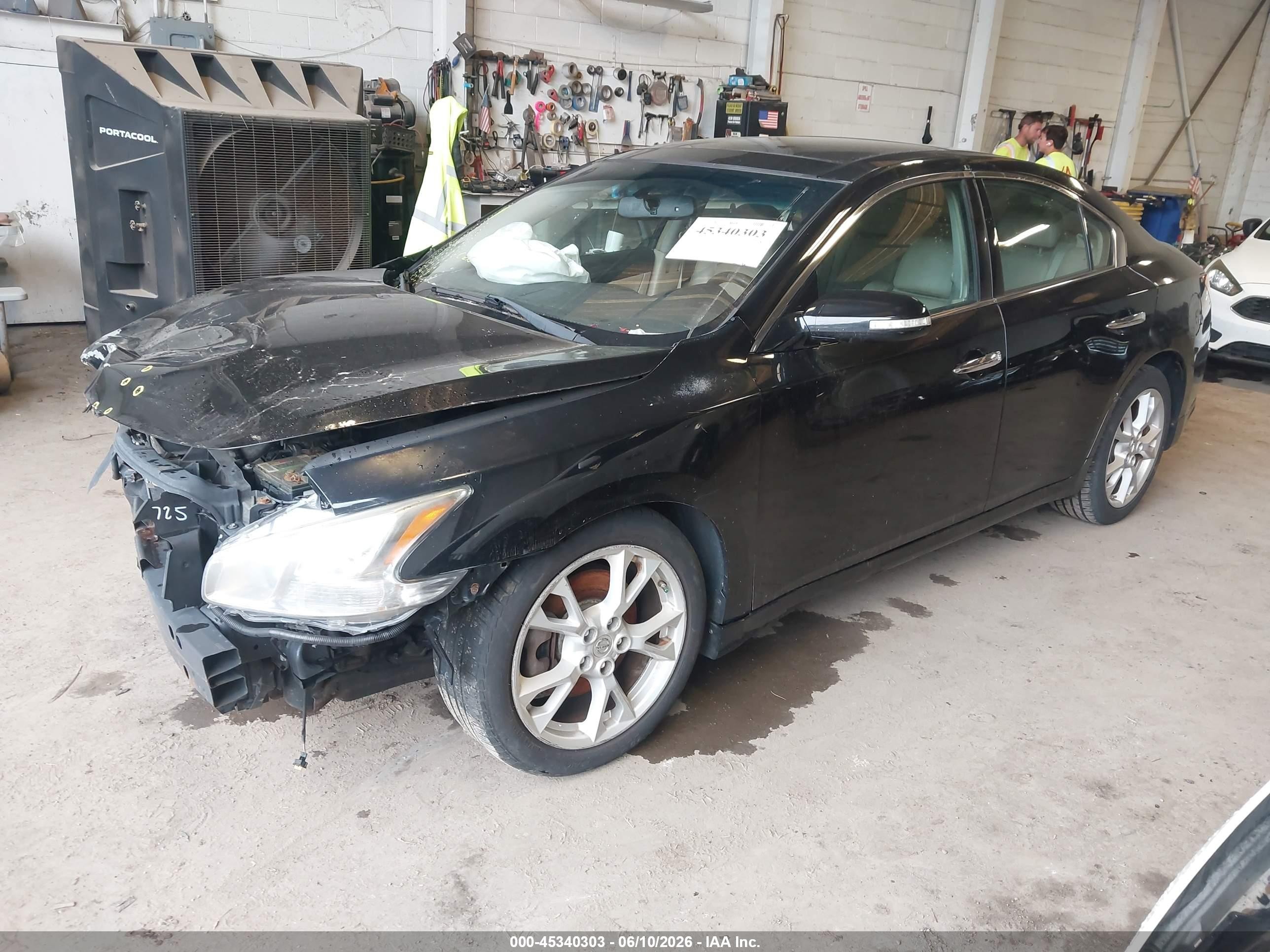 2013 Nissan Maxima 3.5 Sv Black vin: 1N4AA5AP5DC842952