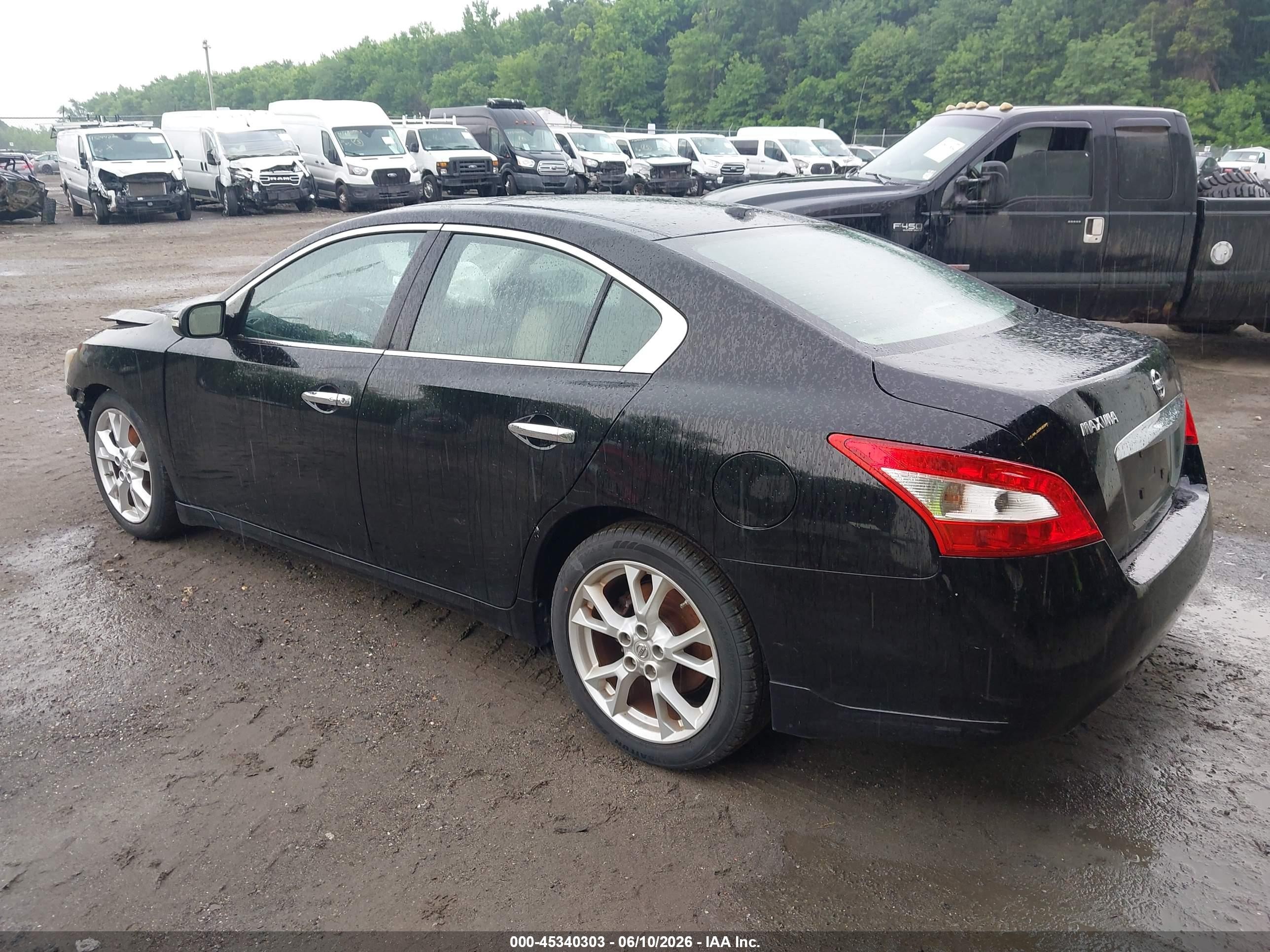 2013 Nissan Maxima 3.5 Sv Black vin: 1N4AA5AP5DC842952
