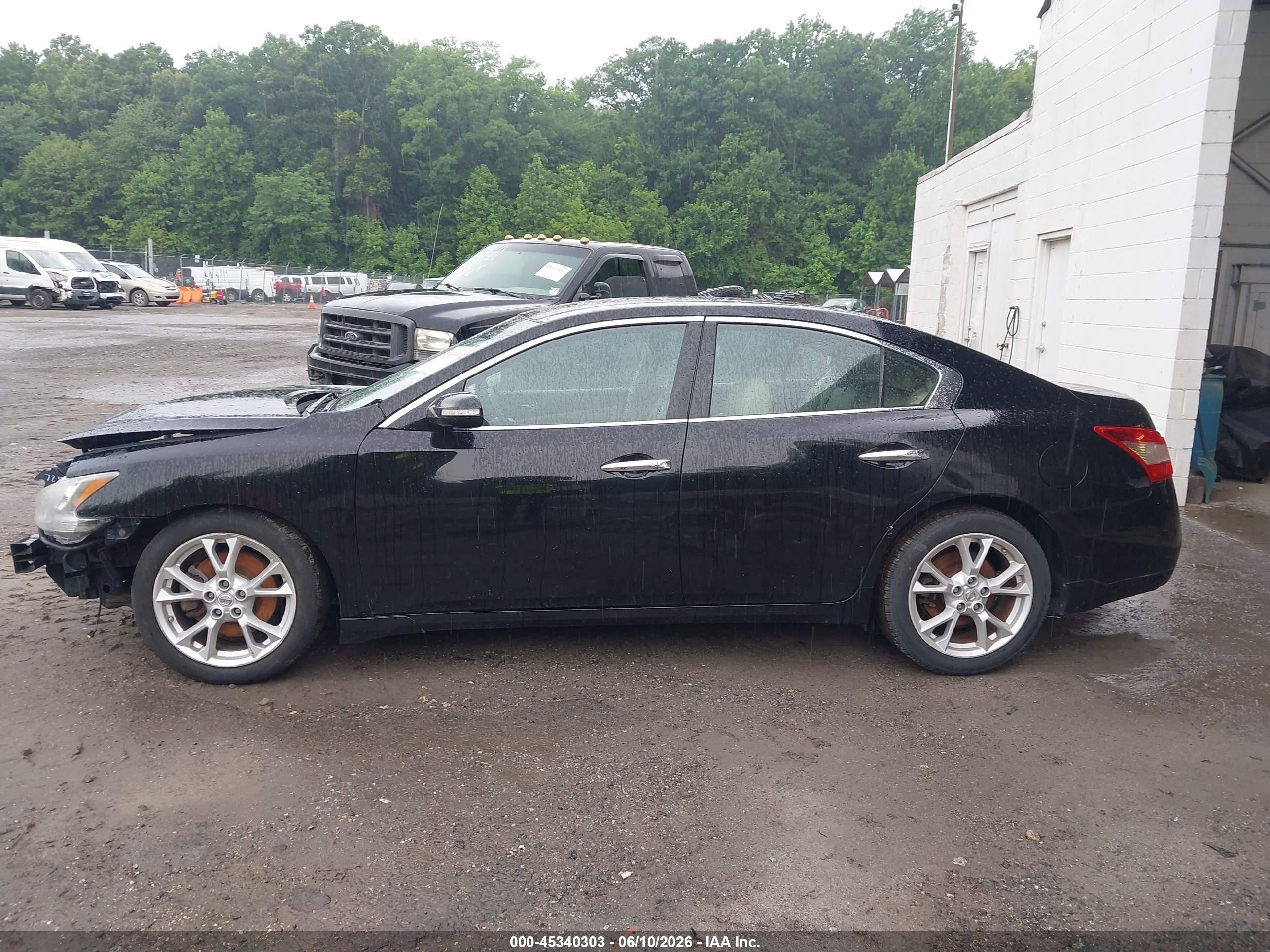 2013 Nissan Maxima 3.5 Sv Black vin: 1N4AA5AP5DC842952