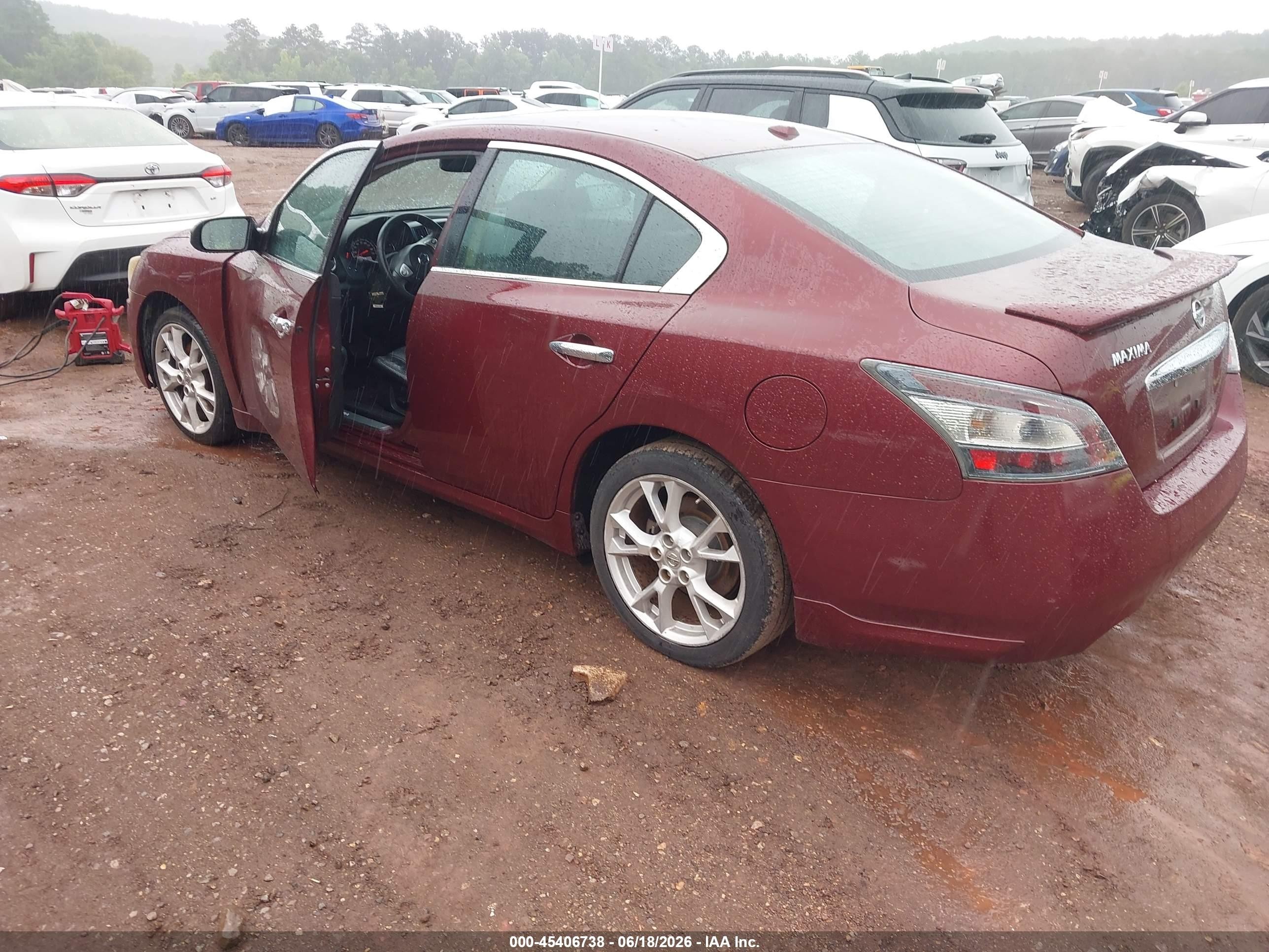 2013 Nissan Maxima 3.5 Sv Maroon vin: 1N4AA5AP5DC844944