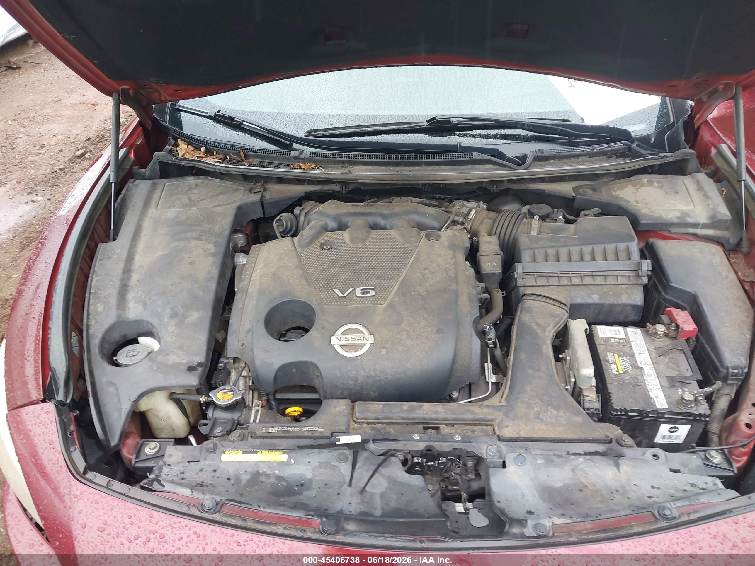 2013 Nissan Maxima 3.5 Sv Maroon vin: 1N4AA5AP5DC844944