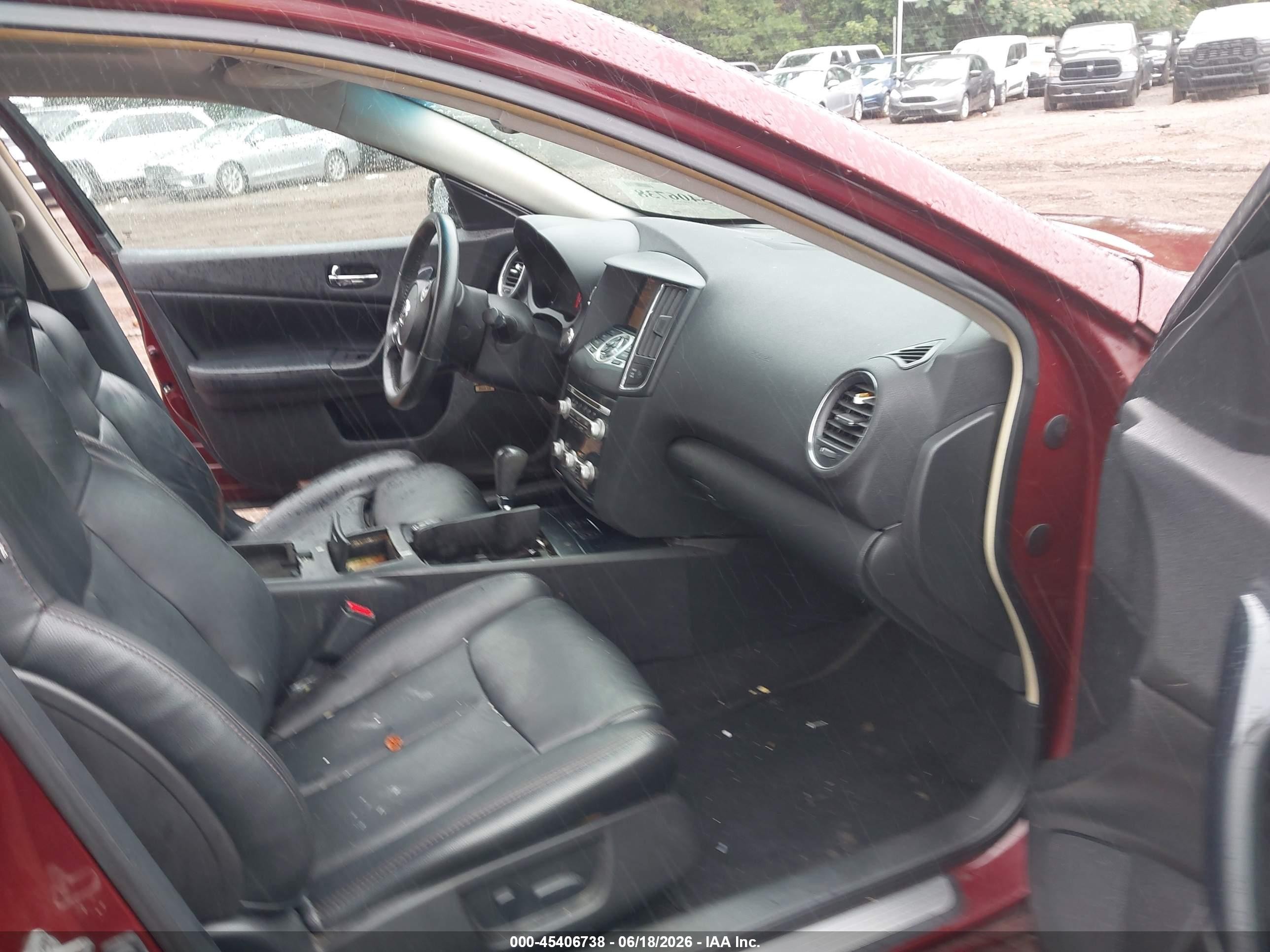 2013 Nissan Maxima 3.5 Sv Maroon vin: 1N4AA5AP5DC844944