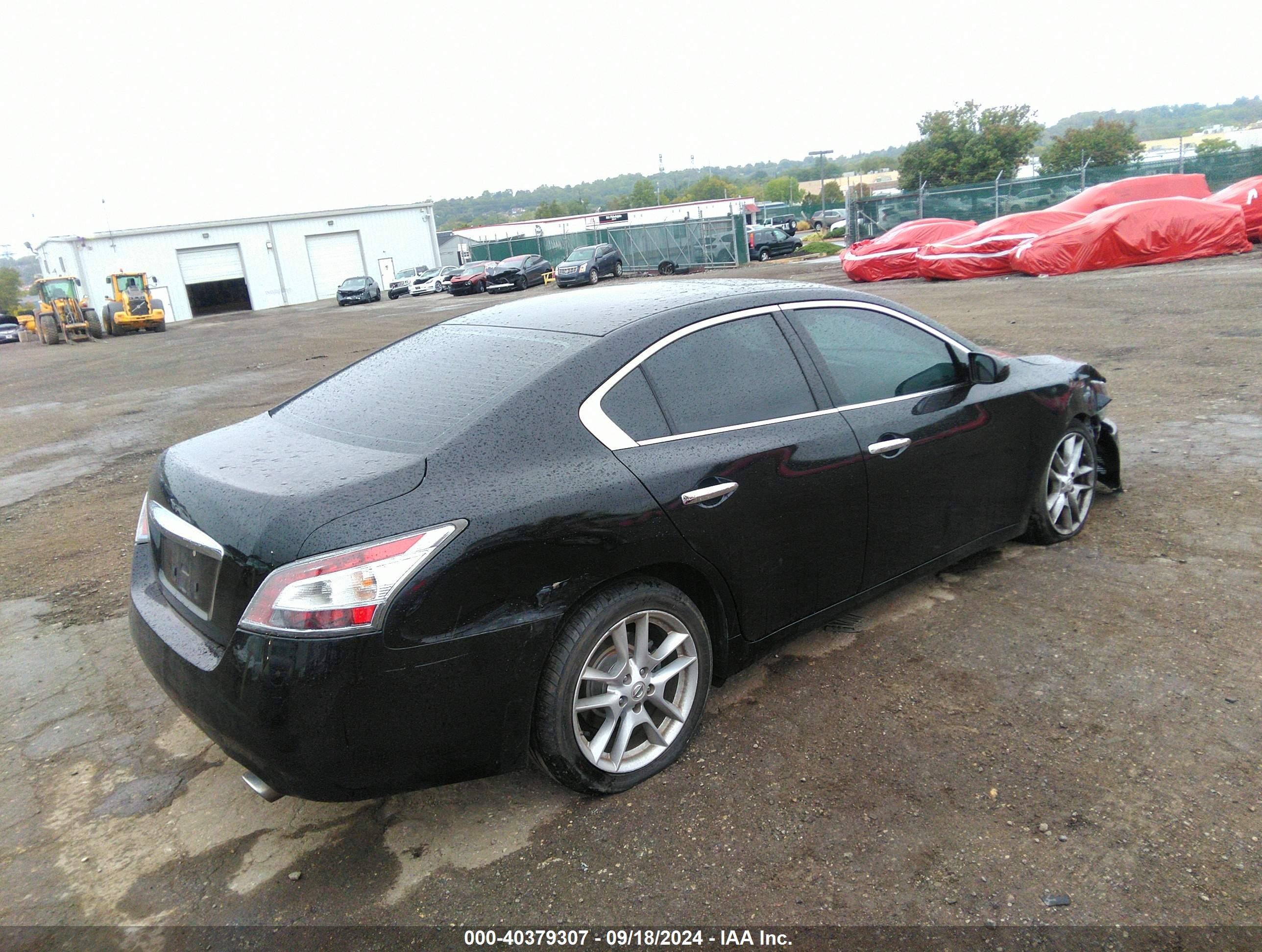 2014 Nissan Maxima 3.5 S Black vin: 1N4AA5AP5EC430838