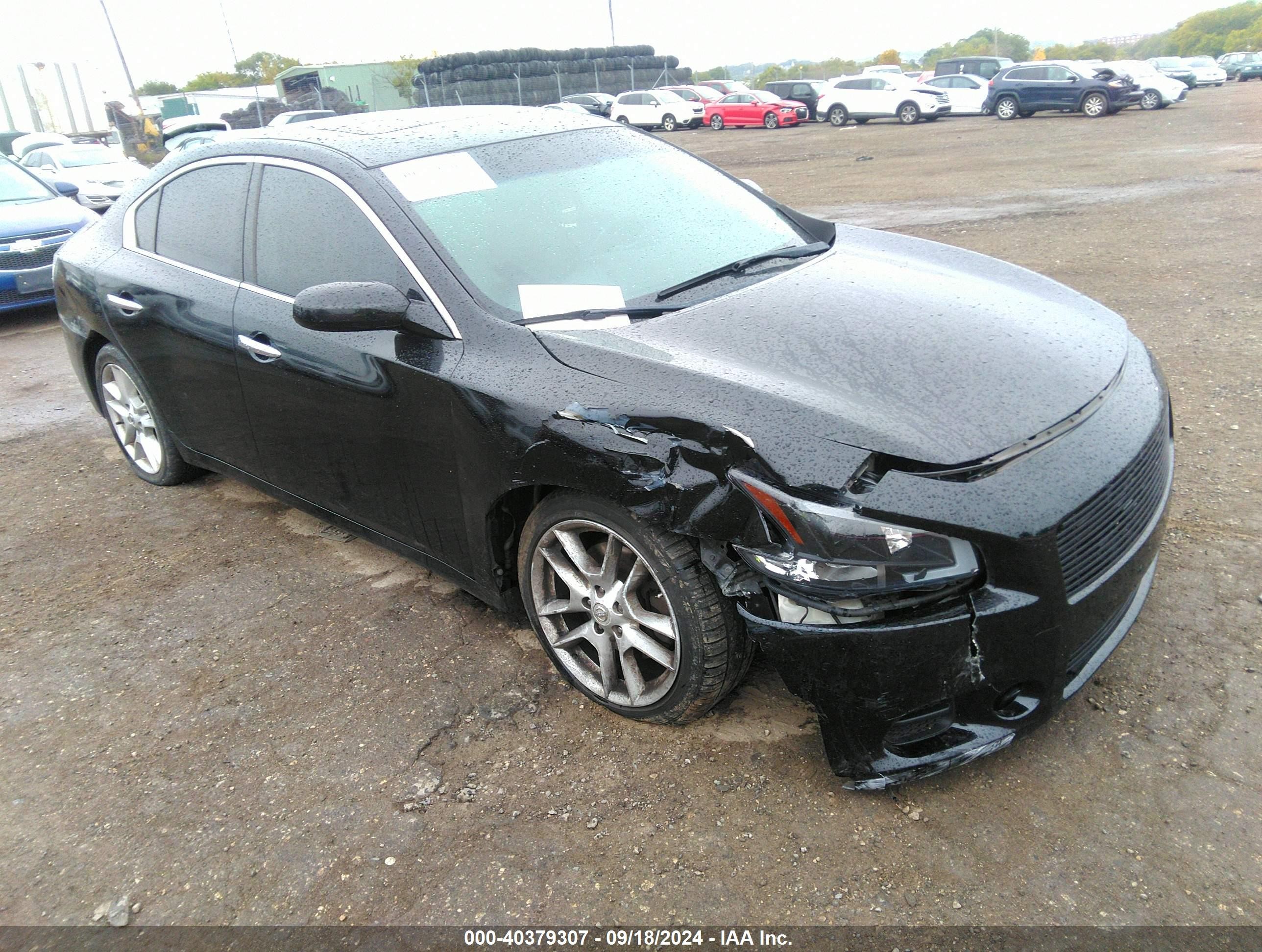 2014 Nissan Maxima 3.5 S Black vin: 1N4AA5AP5EC430838