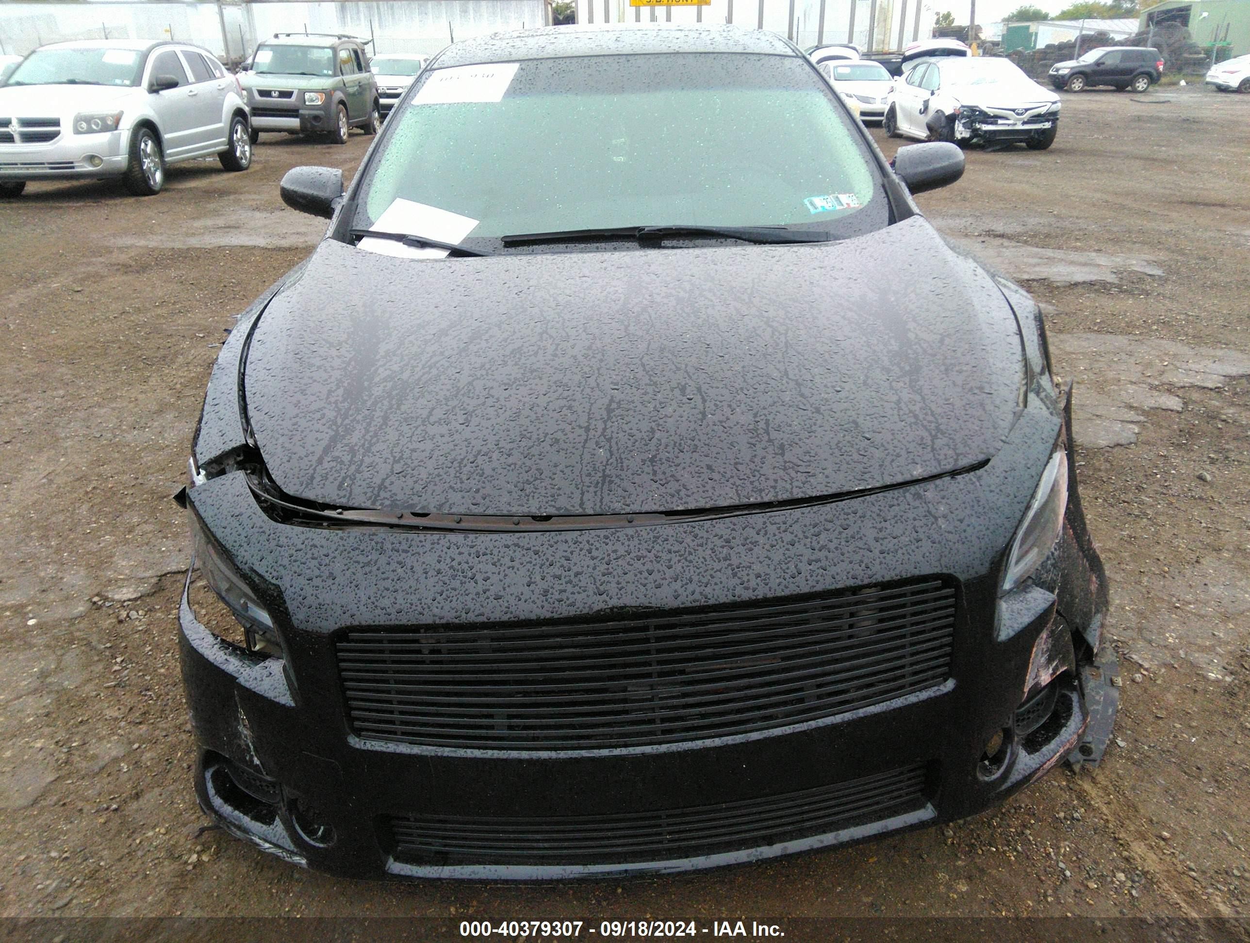 2014 Nissan Maxima 3.5 S Black vin: 1N4AA5AP5EC430838