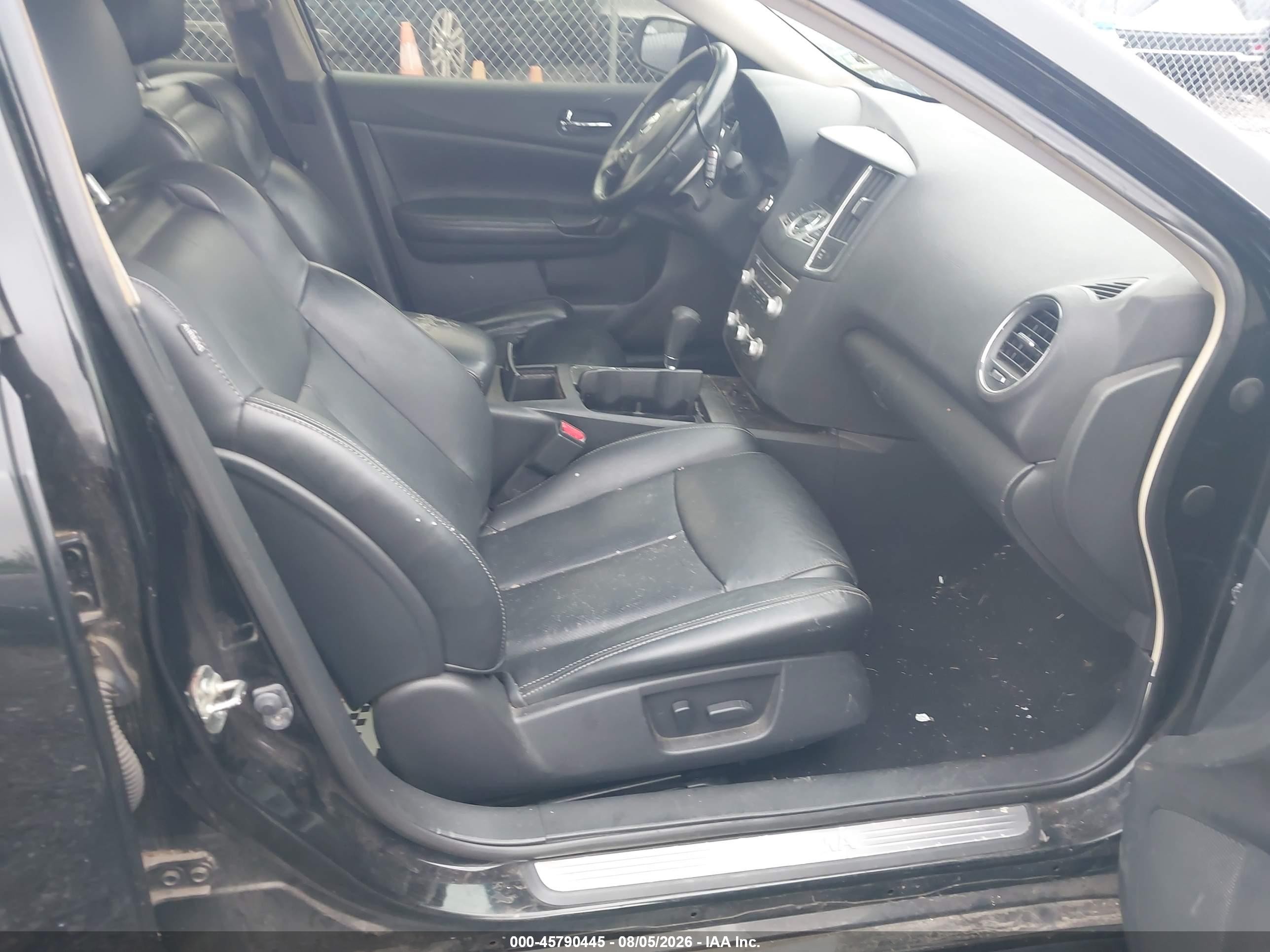 2014 Nissan Maxima 3.5 Sv Черный vin: 1N4AA5AP5EC436610