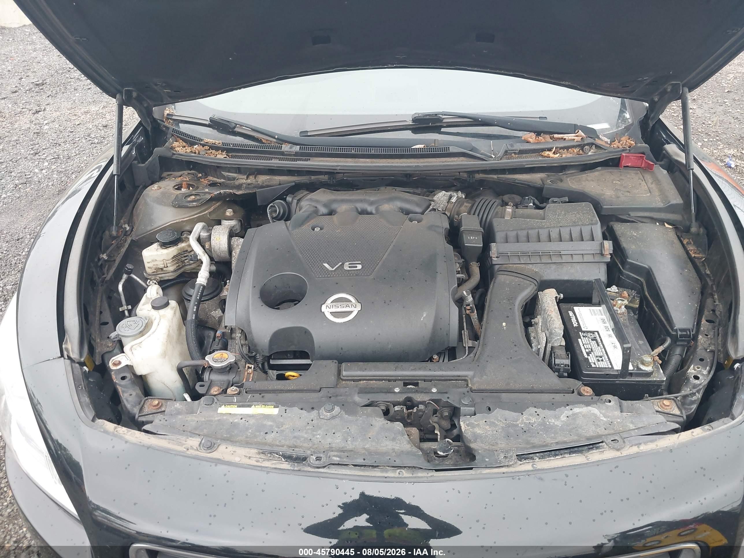 2014 Nissan Maxima 3.5 Sv Черный vin: 1N4AA5AP5EC436610