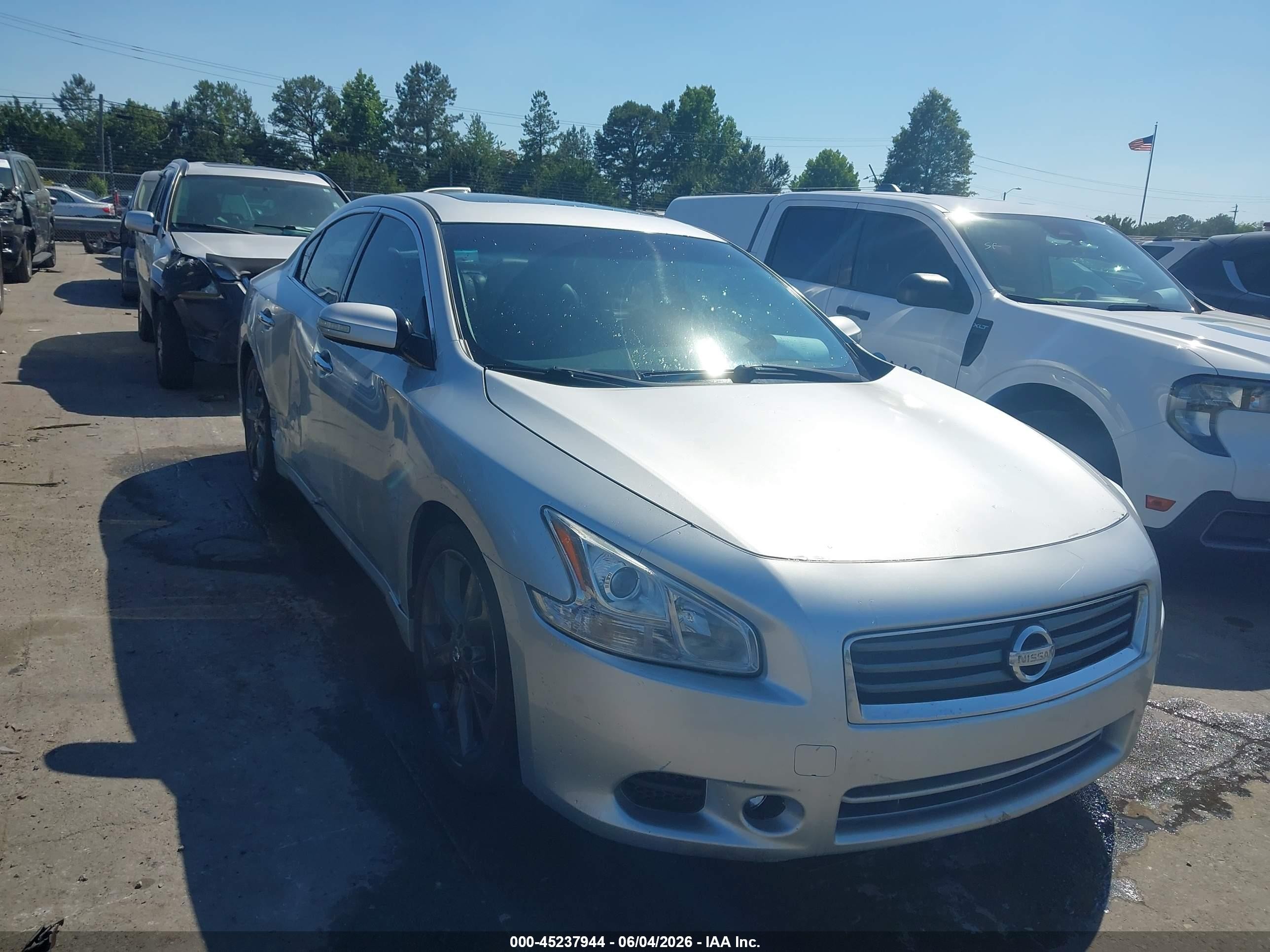 2014 Nissan Maxima 3.5 Sv Silver vin: 1N4AA5AP5EC440396