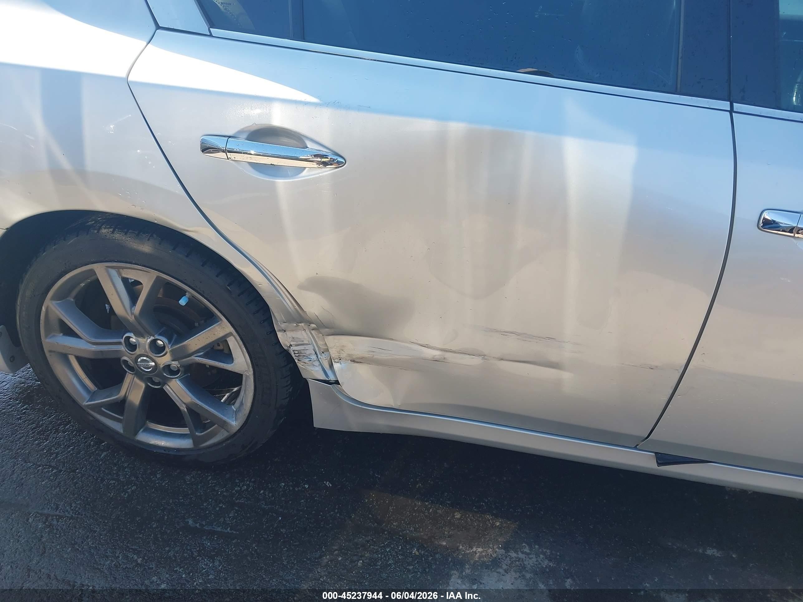 2014 Nissan Maxima 3.5 Sv Silver vin: 1N4AA5AP5EC440396