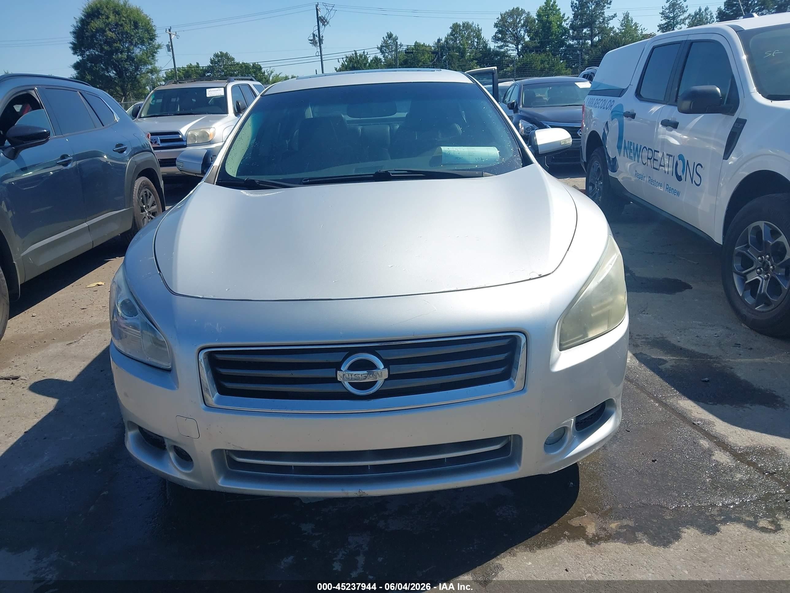 2014 Nissan Maxima 3.5 Sv Silver vin: 1N4AA5AP5EC440396