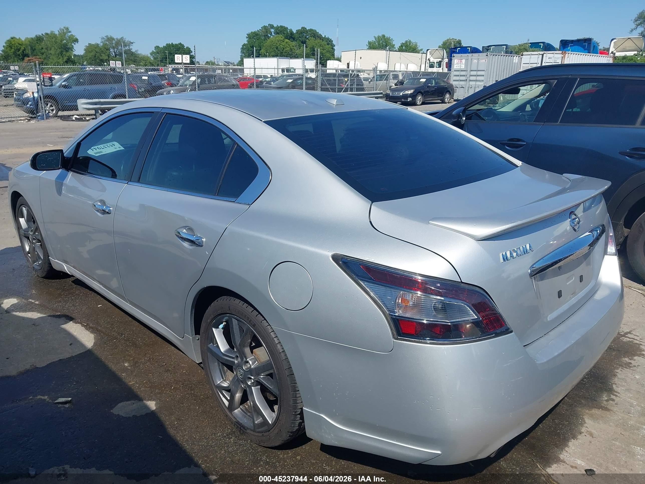 2014 Nissan Maxima 3.5 Sv Silver vin: 1N4AA5AP5EC440396