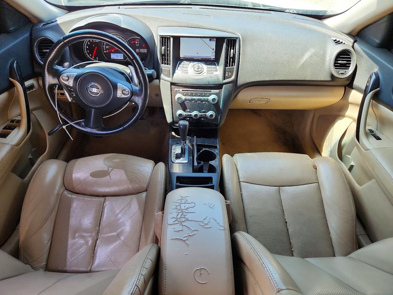 2014 Nissan Maxima 3.5 Sv White vin: 1N4AA5AP5EC448966