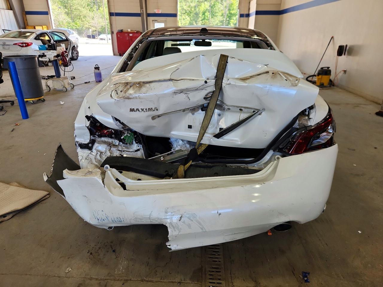 2014 Nissan Maxima 3.5 Sv White vin: 1N4AA5AP5EC449714