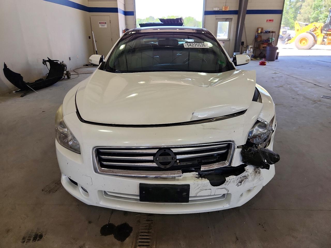 2014 Nissan Maxima 3.5 Sv White vin: 1N4AA5AP5EC449714