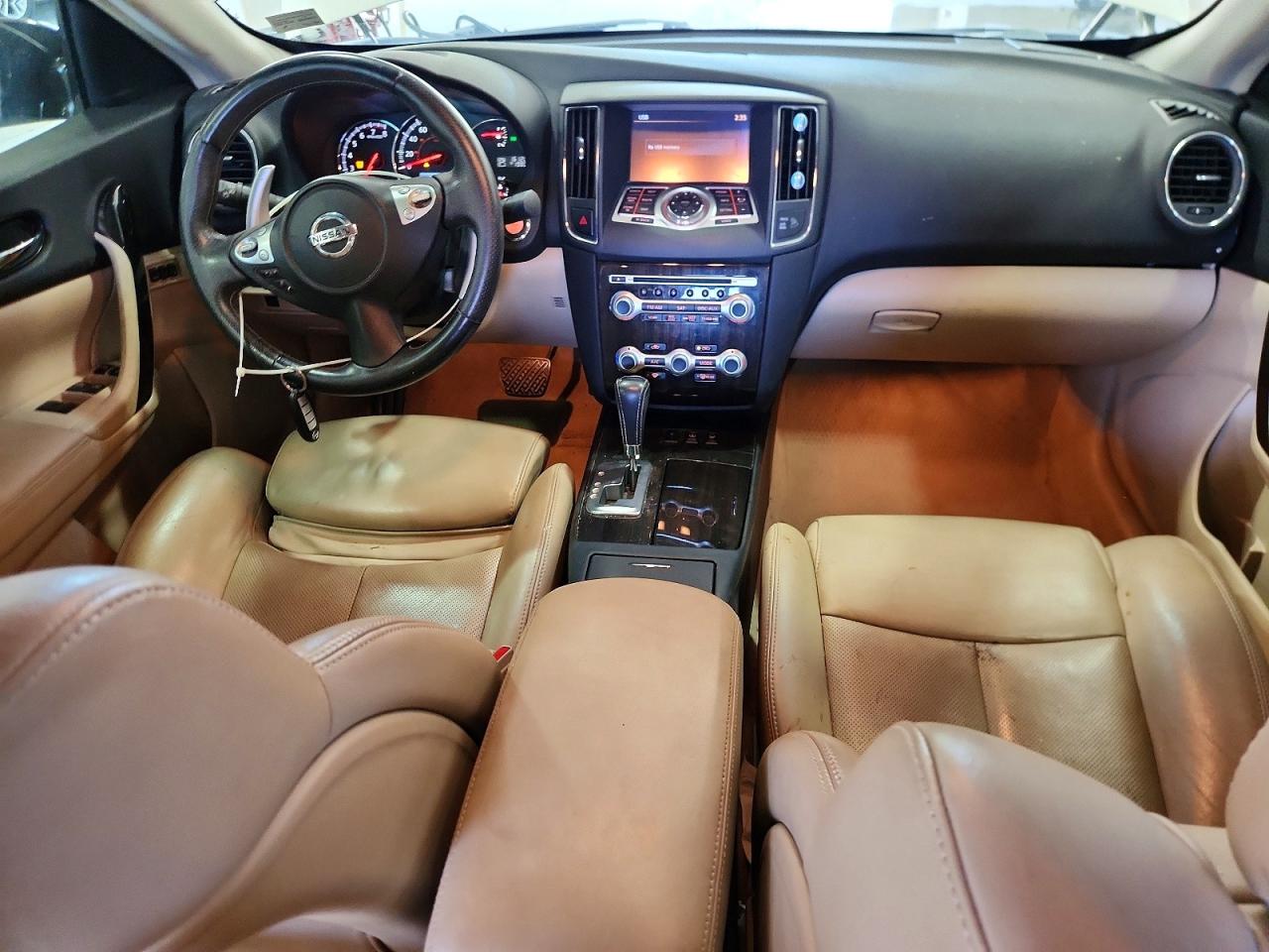 2014 Nissan Maxima 3.5 Sv White vin: 1N4AA5AP5EC449714