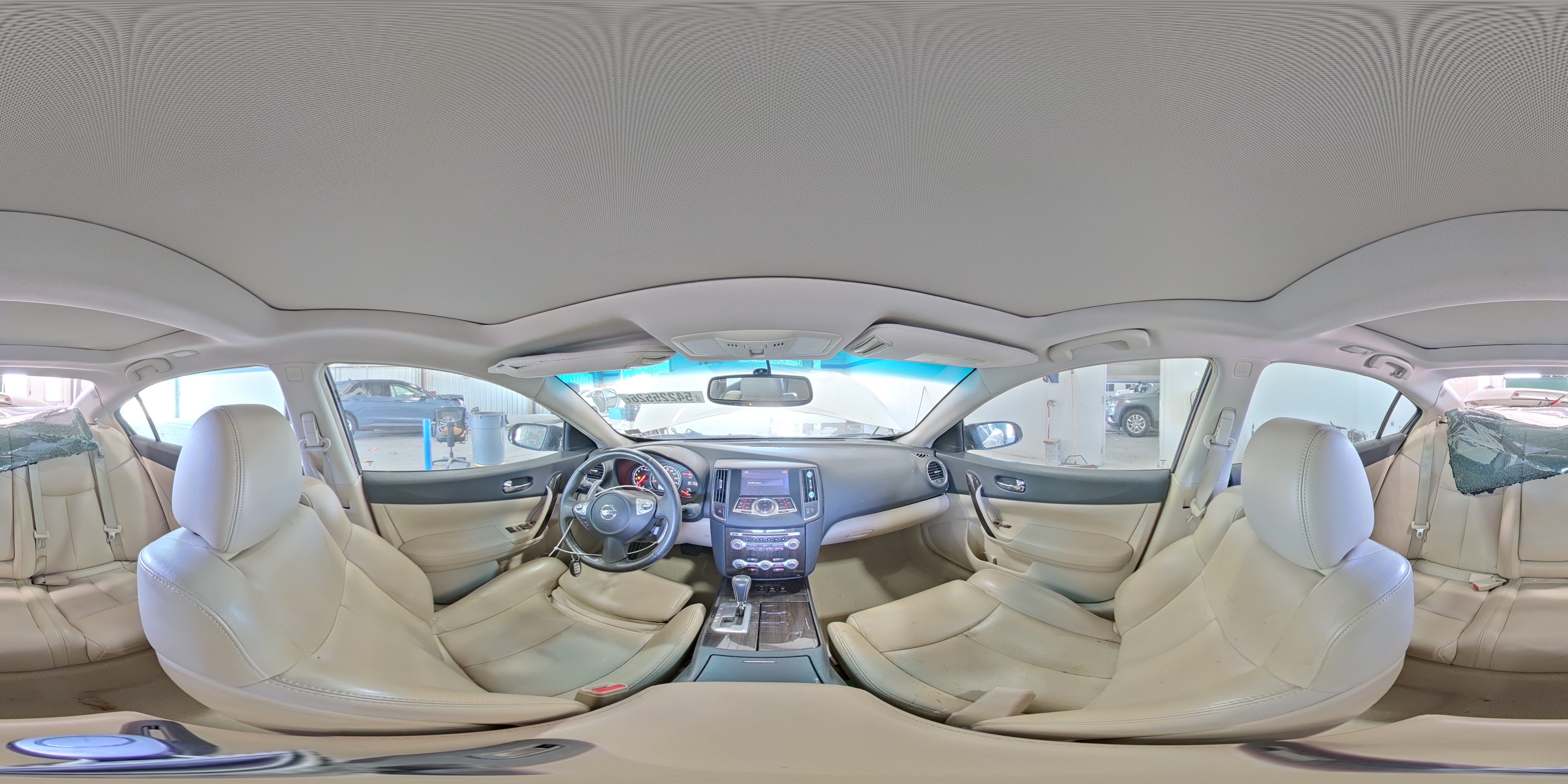 2014 Nissan Maxima 3.5 Sv White vin: 1N4AA5AP5EC449714