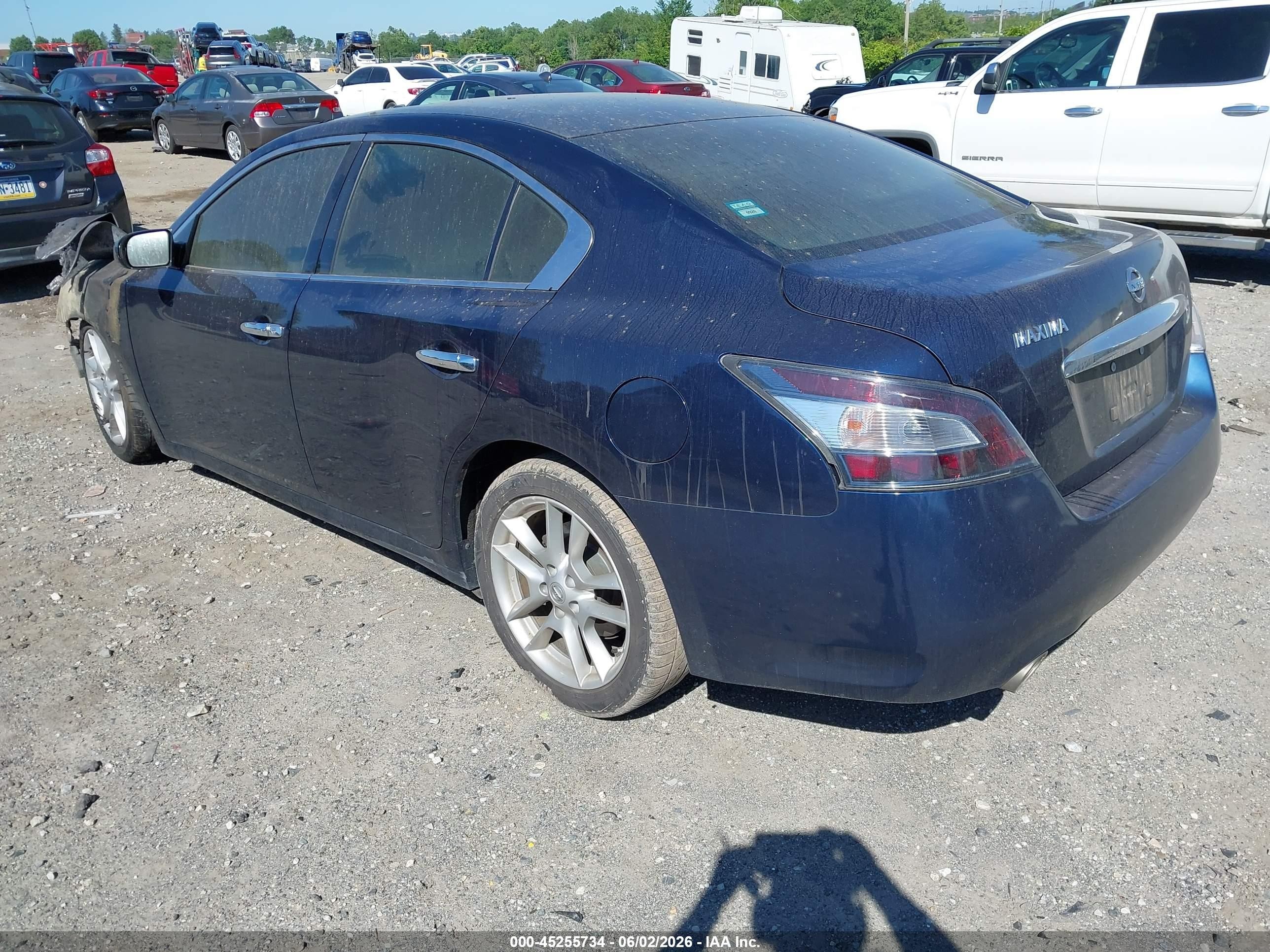 2014 Nissan Maxima   Blue vin: 1N4AA5AP5EC455089