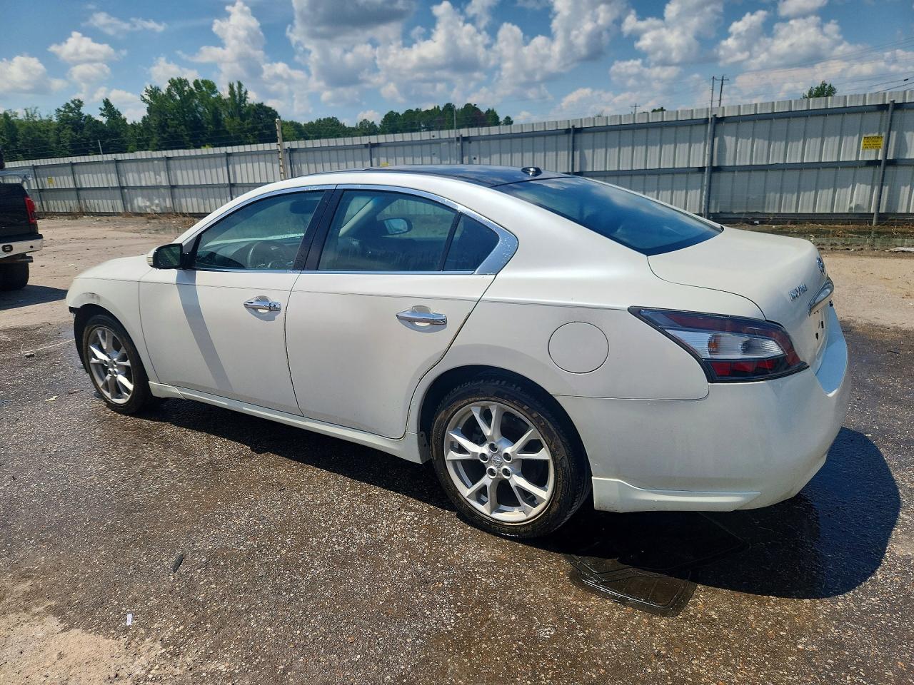 2014 Nissan Maxima 3.5 Sv White vin: 1N4AA5AP5EC455884