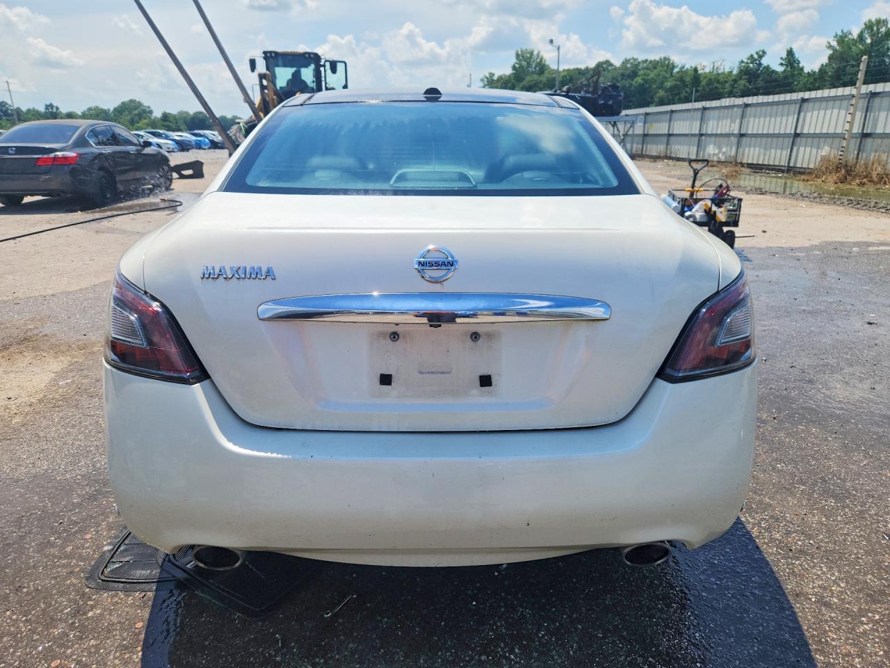 2014 Nissan Maxima 3.5 Sv White vin: 1N4AA5AP5EC455884