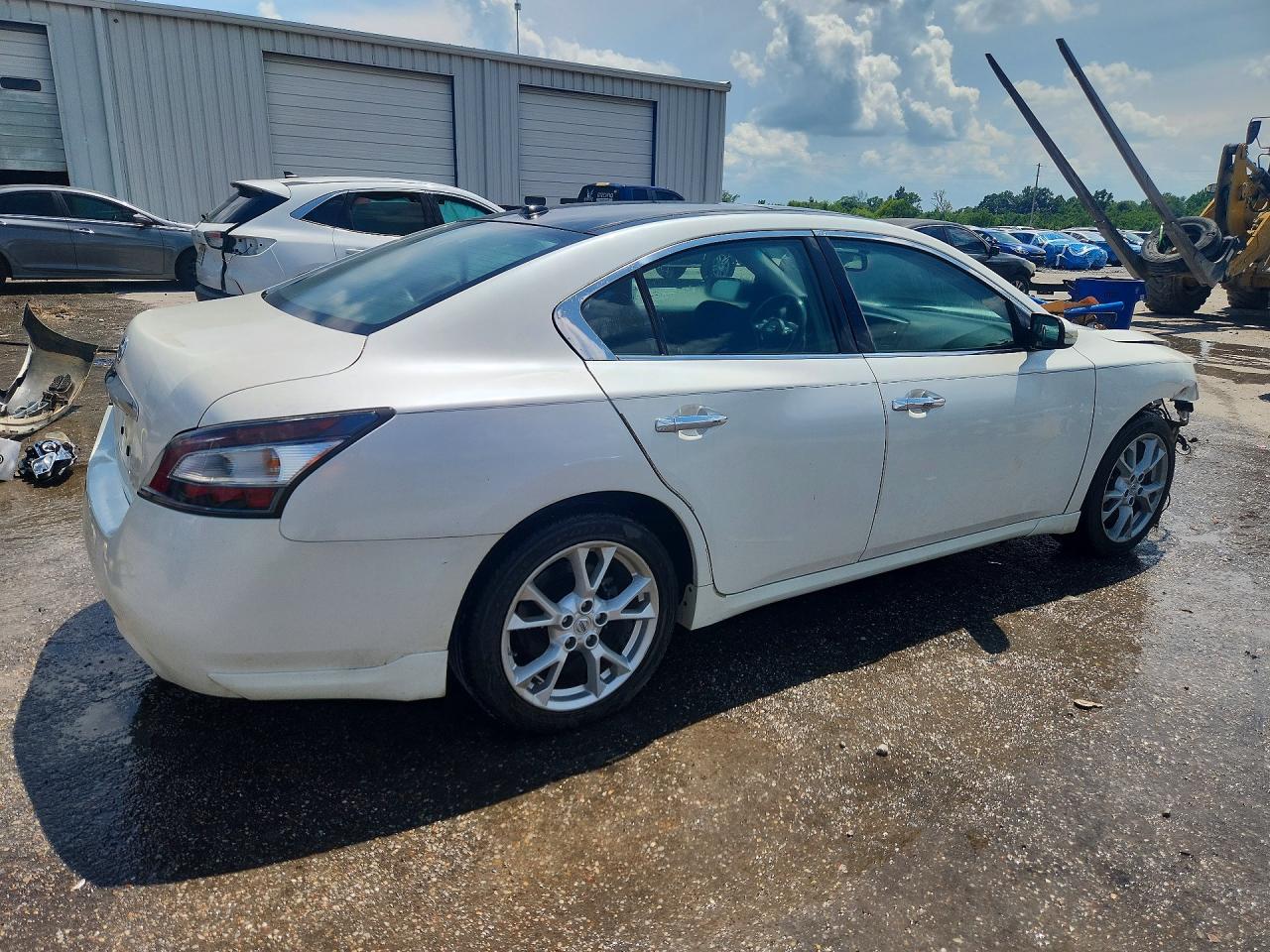 2014 Nissan Maxima 3.5 Sv White vin: 1N4AA5AP5EC455884