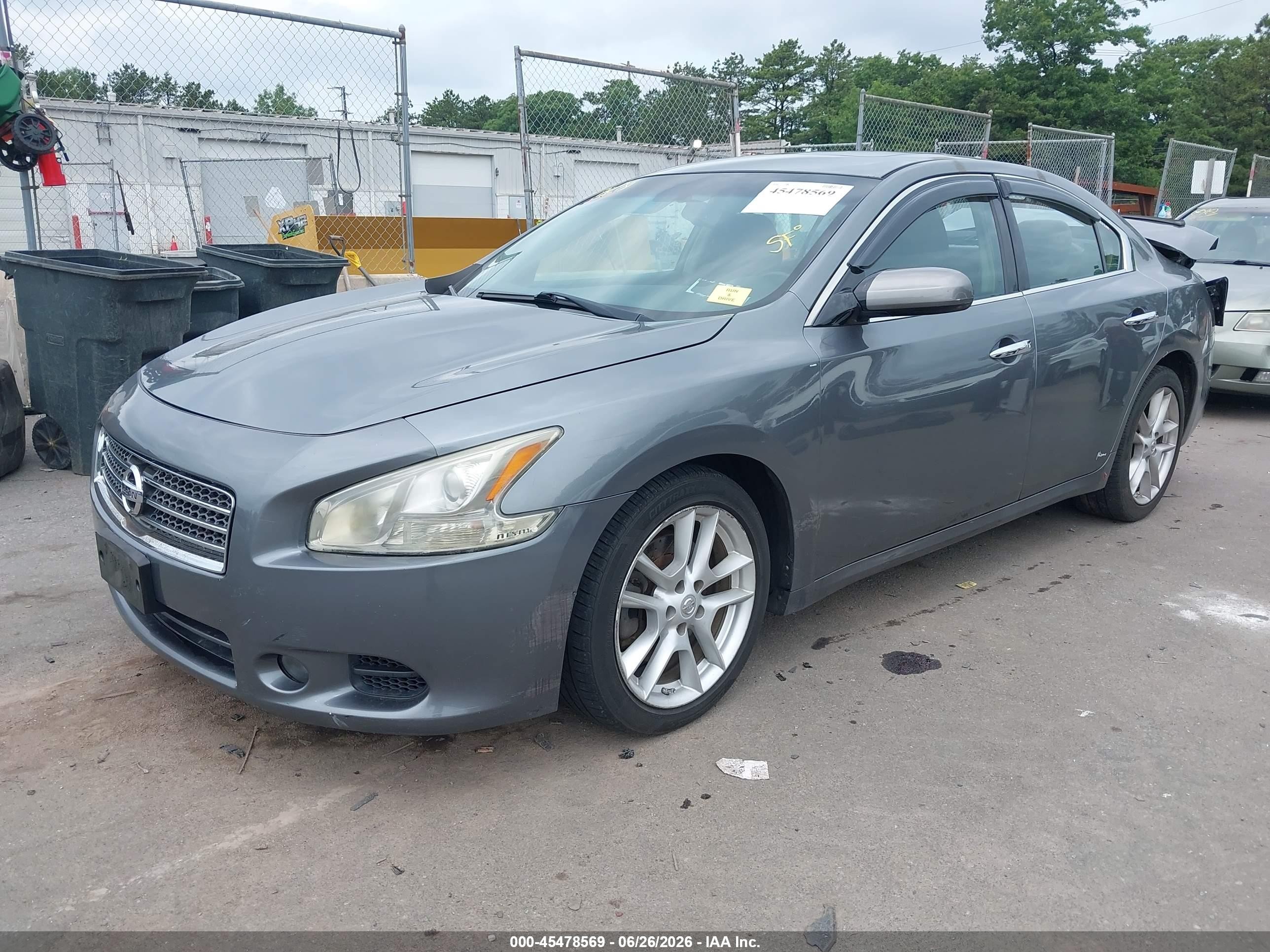2014 Nissan Maxima 3.5 S/3.5 Sv Gray vin: 1N4AA5AP5EC463306