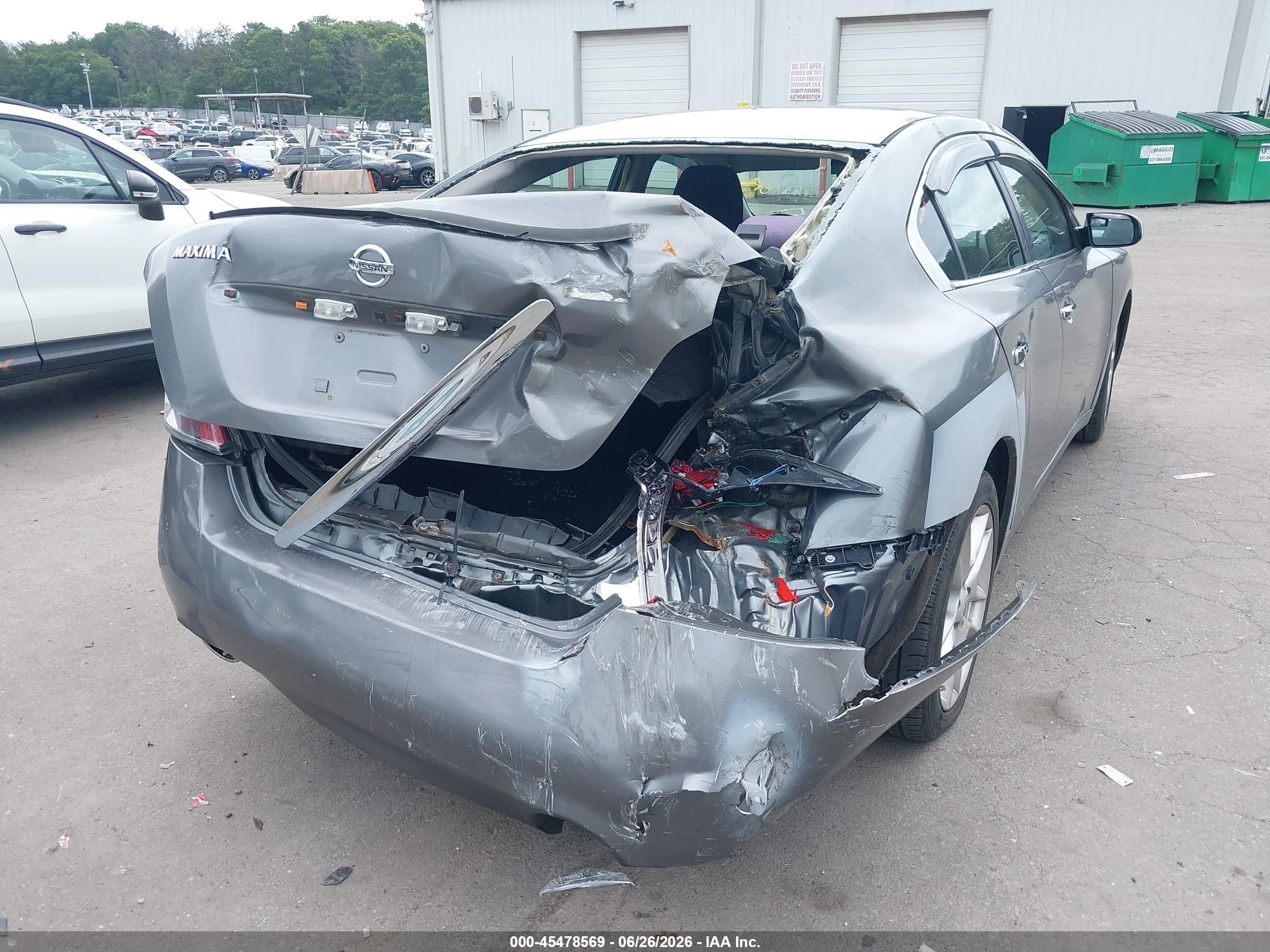 2014 Nissan Maxima 3.5 S/3.5 Sv Gray vin: 1N4AA5AP5EC463306