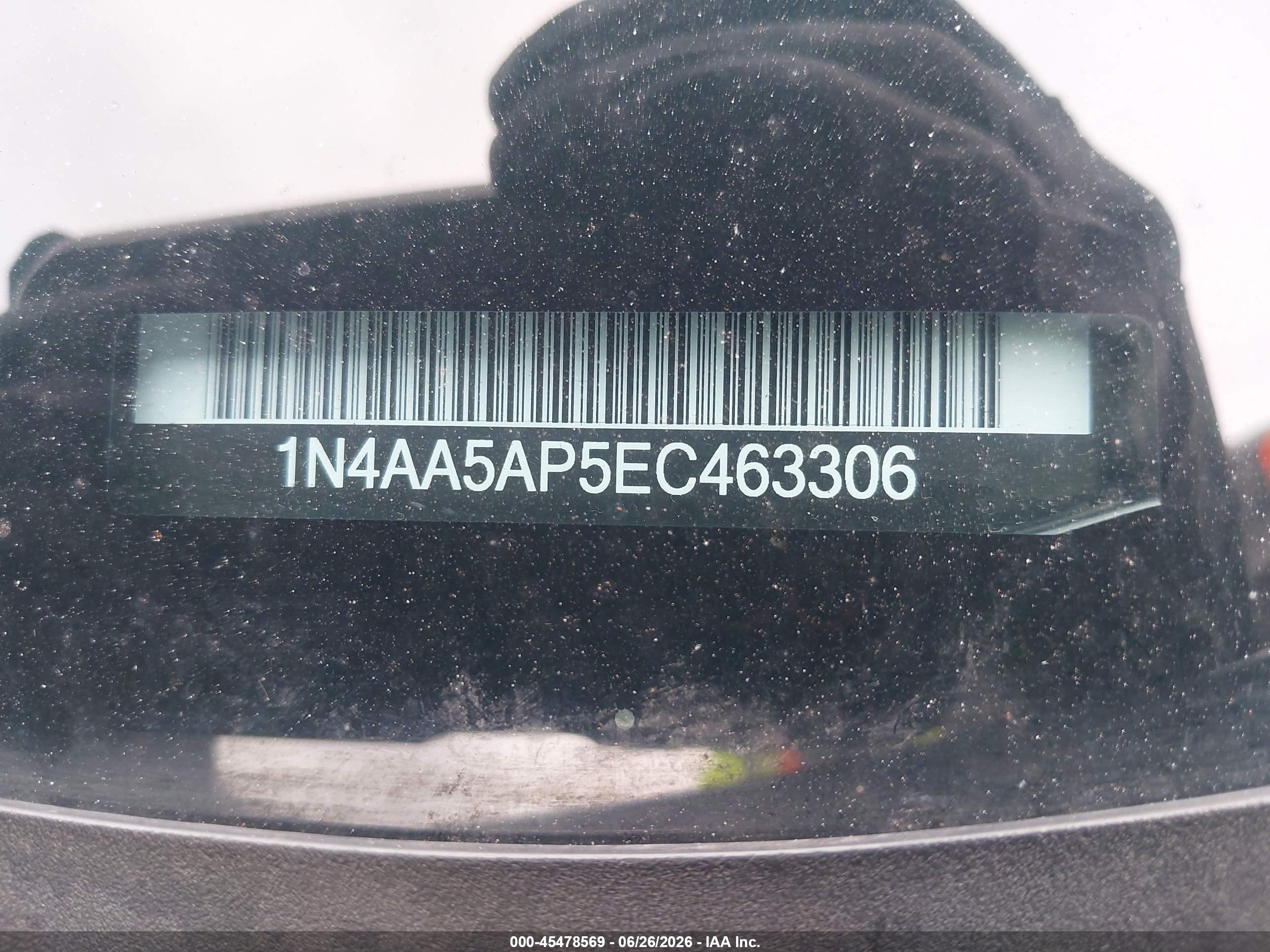 2014 Nissan Maxima 3.5 S/3.5 Sv Gray vin: 1N4AA5AP5EC463306