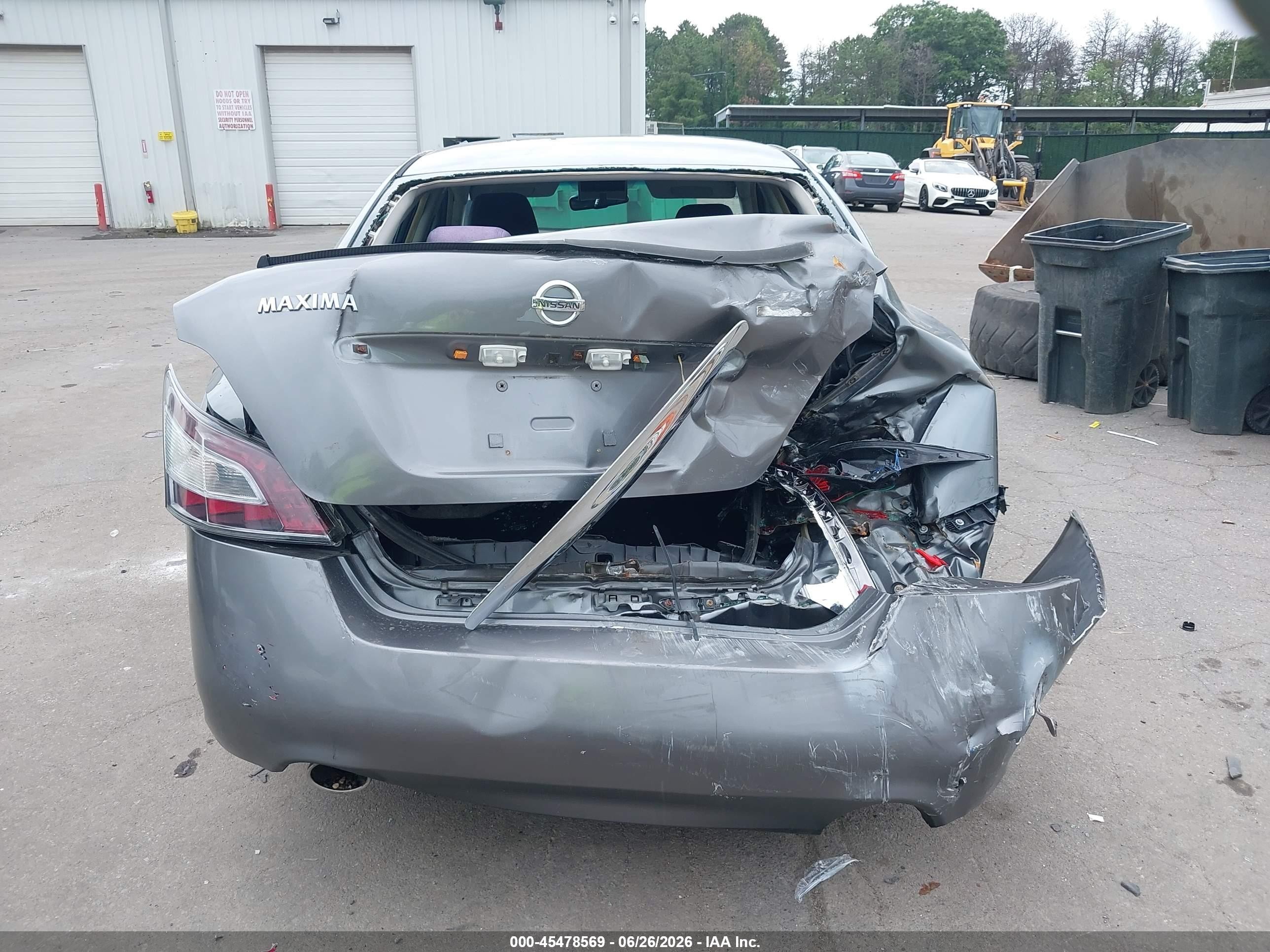 2014 Nissan Maxima 3.5 S/3.5 Sv Gray vin: 1N4AA5AP5EC463306