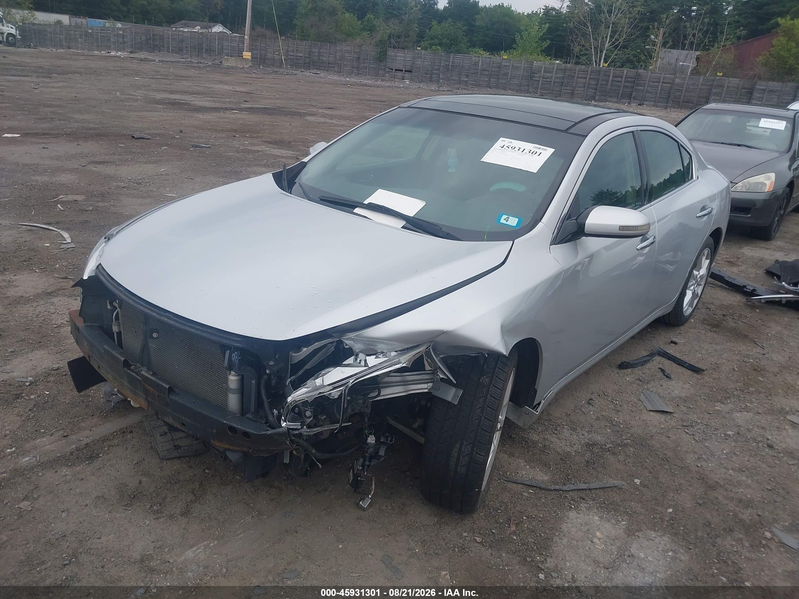 2014 Nissan Maxima 3.5 Sv Silver vin: 1N4AA5AP5EC465296